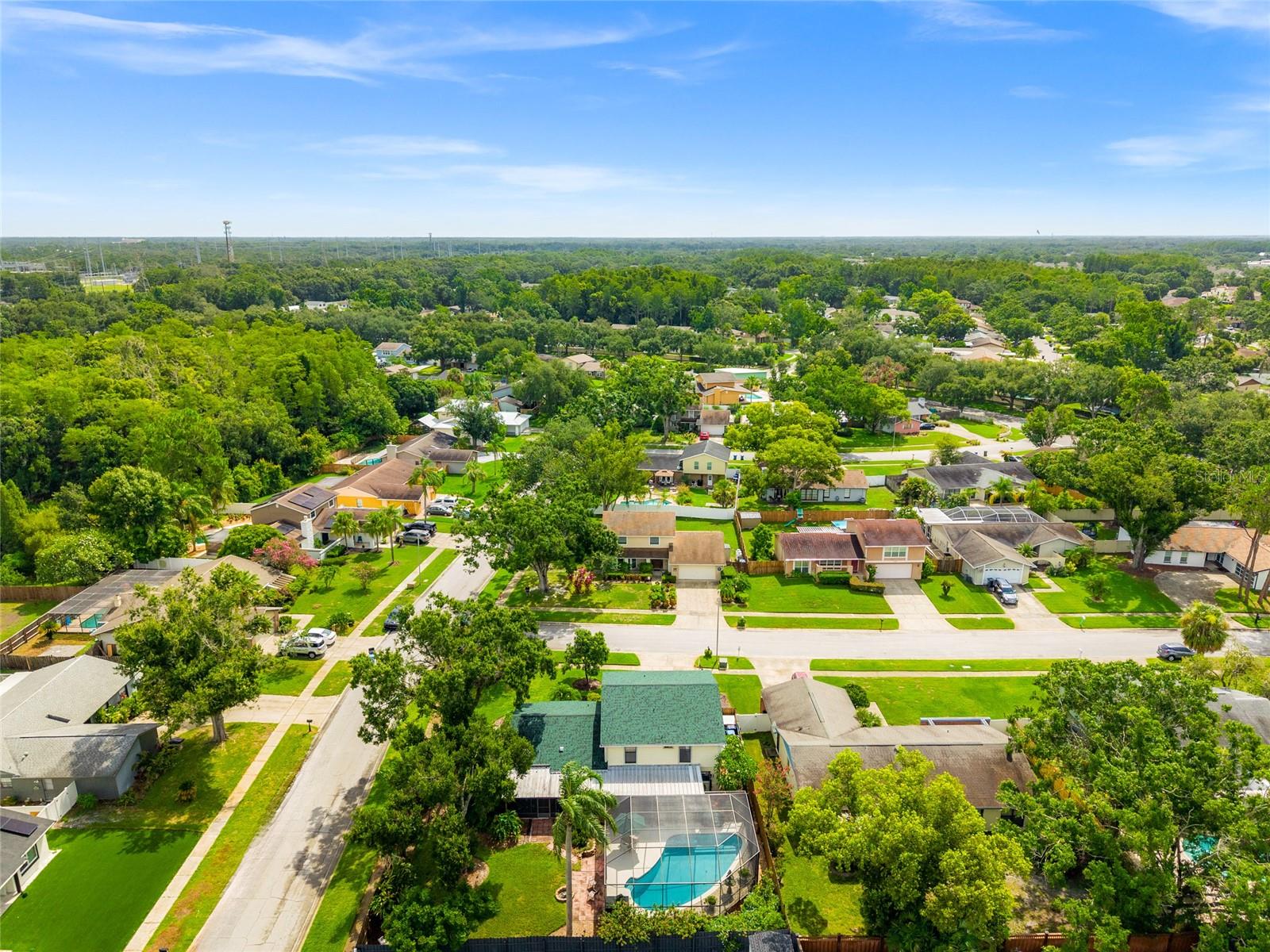 Aerial Of Neighborhood
