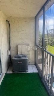 Patio view with A/C unit
