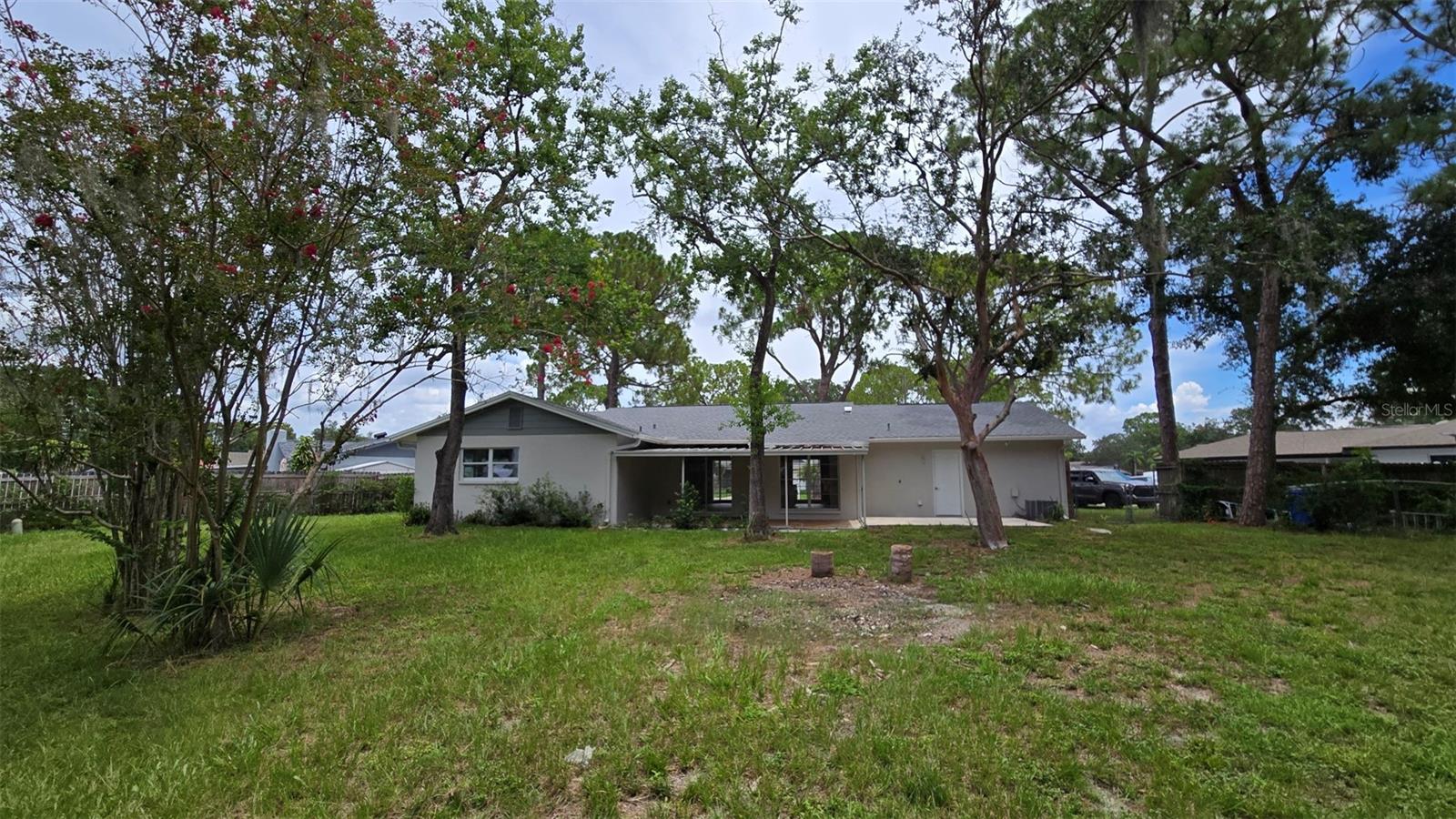 Rear of house