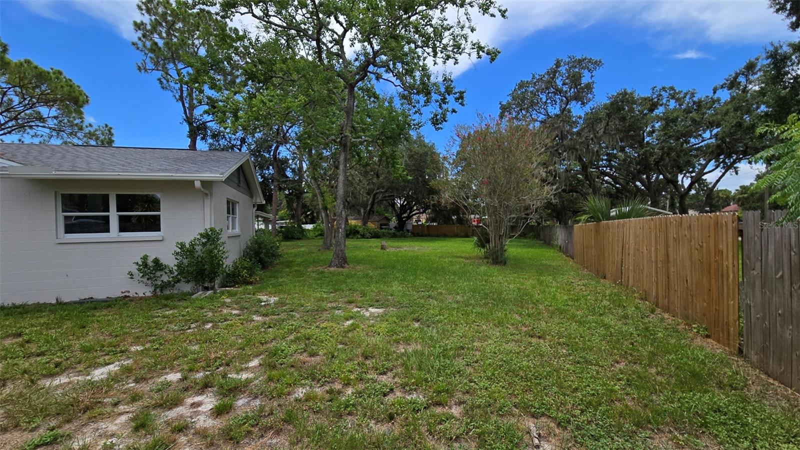 Back yard - 178 feet wide