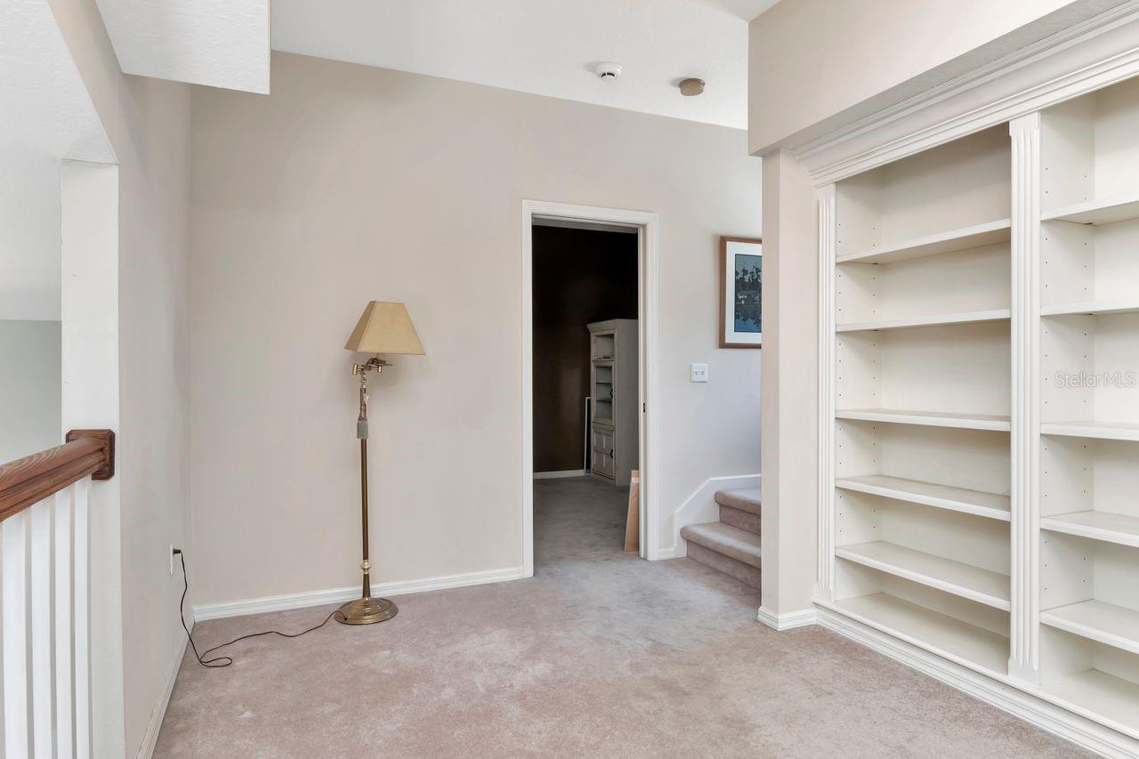 Loft Library door to Bonus Room