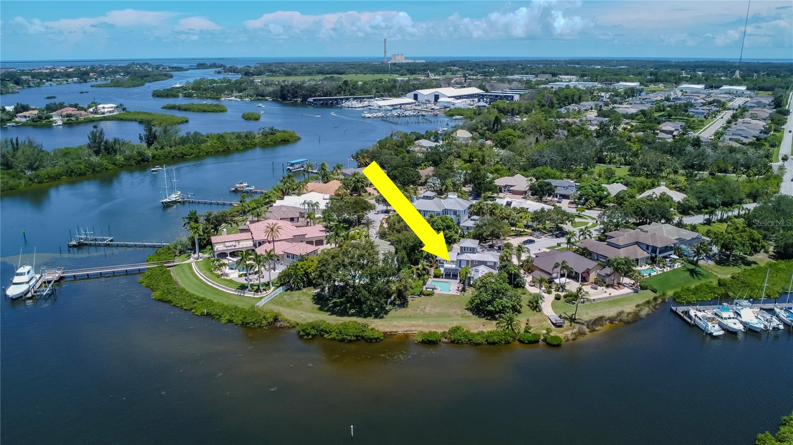 View of Back Of Property and Marina