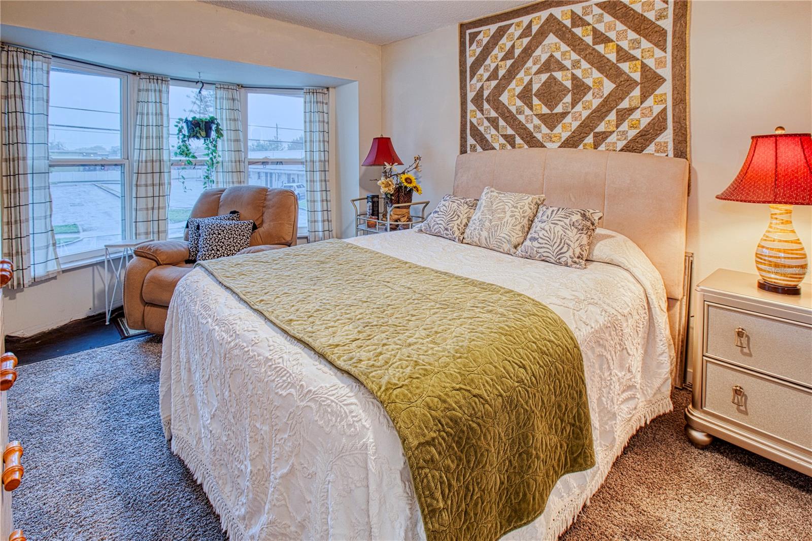 Bedroom and bay window