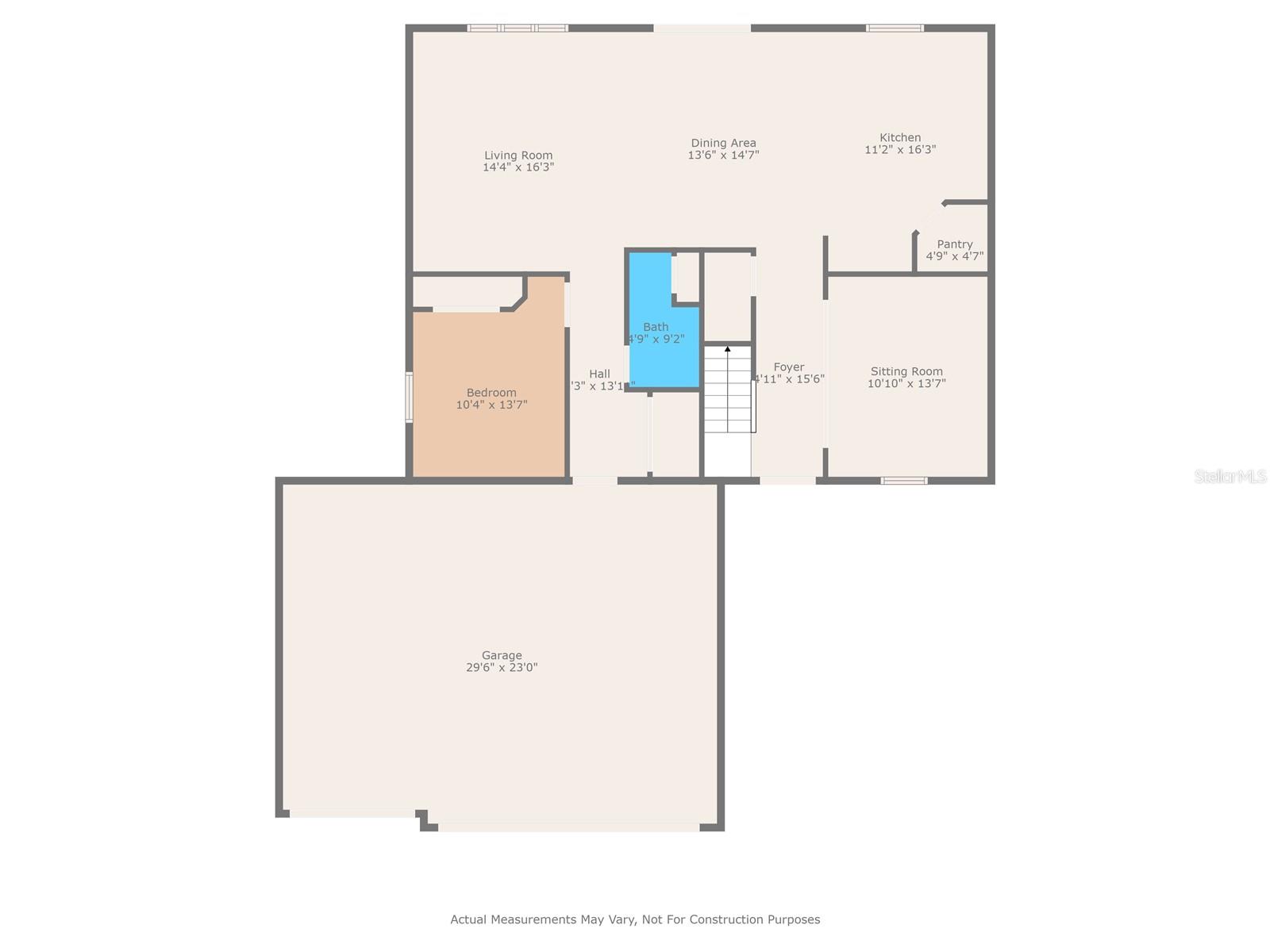 Main level floor plan