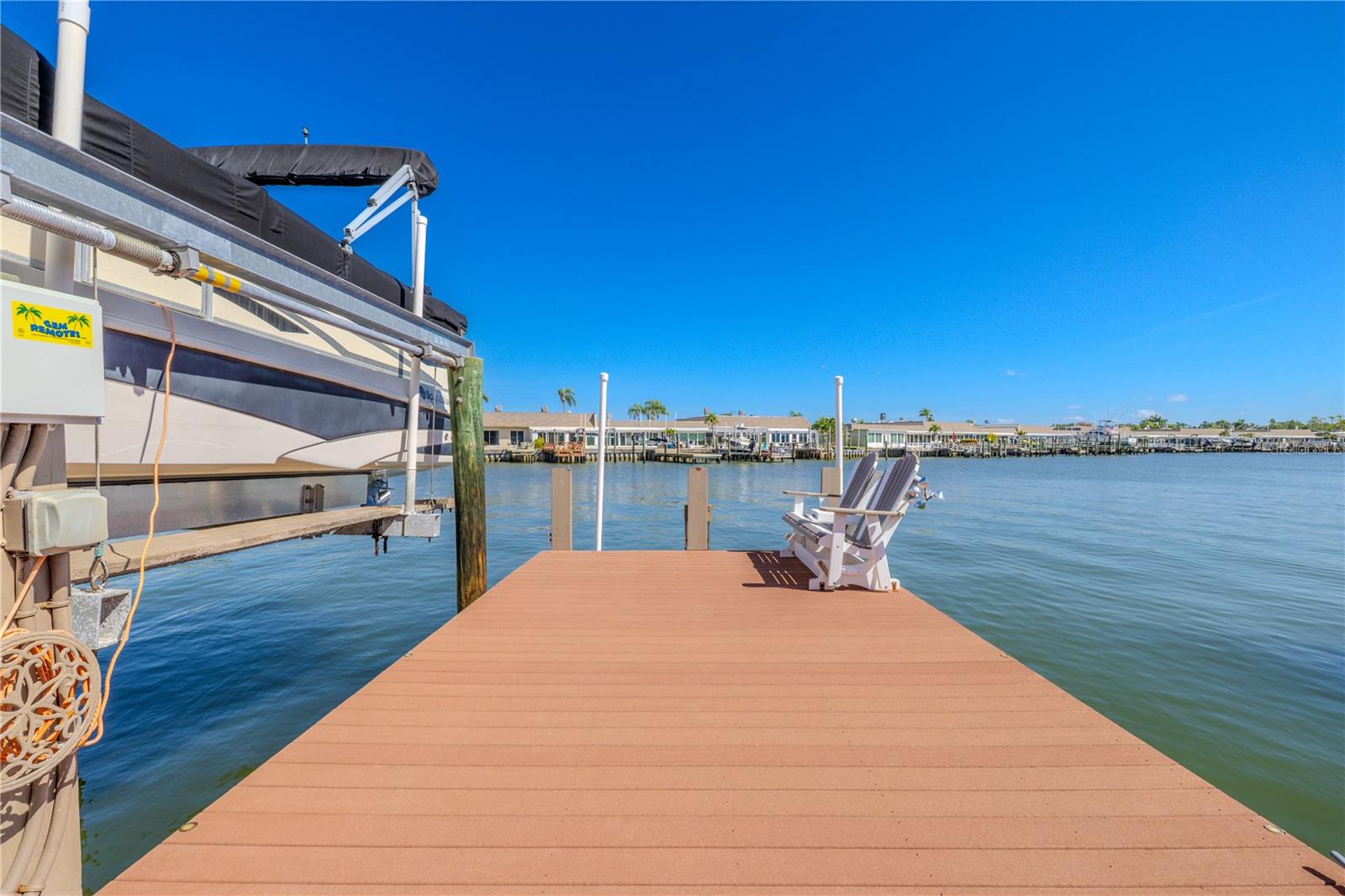 Lower dock and boat lift