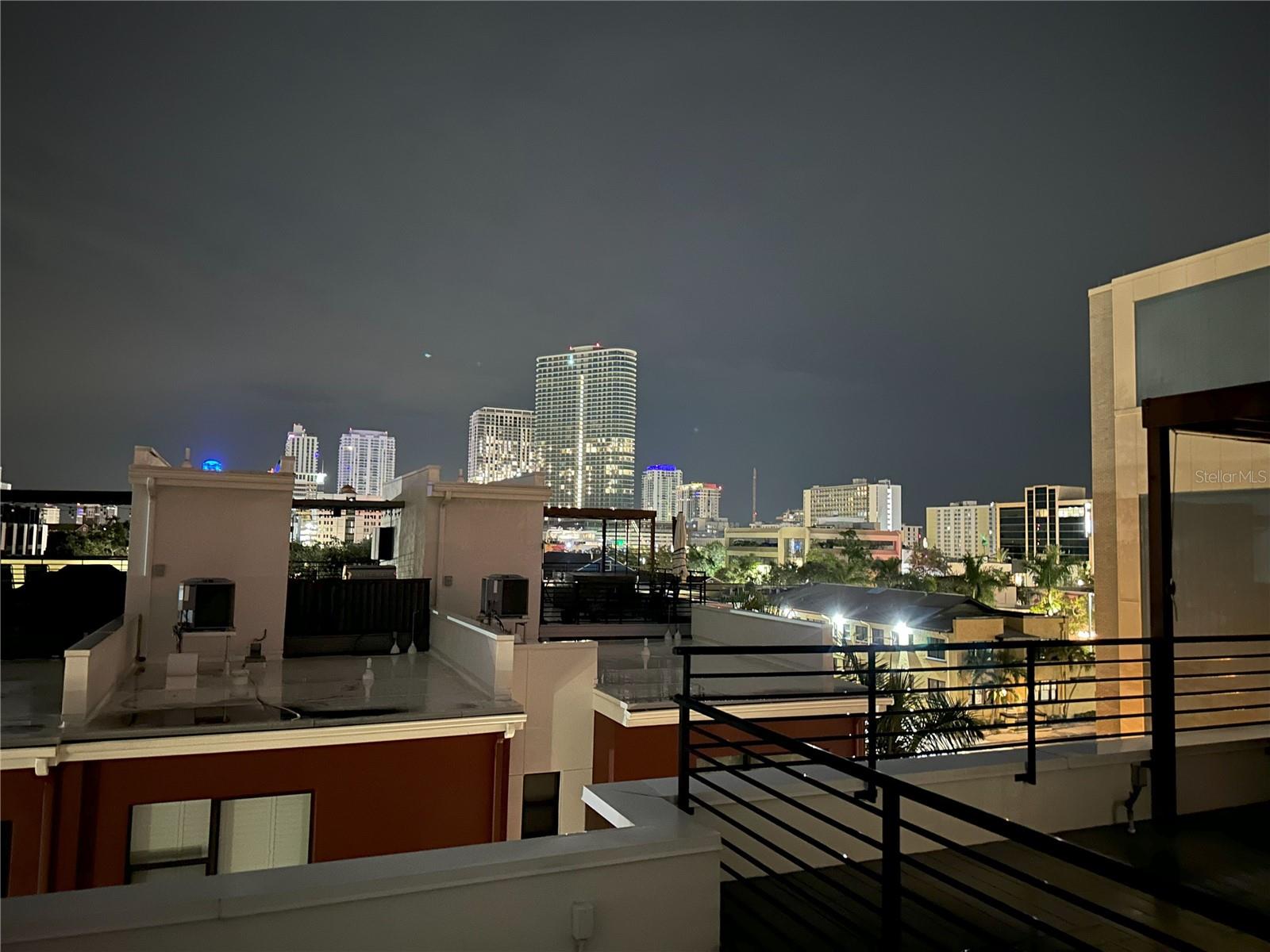 Rooftop Deck City Lights View