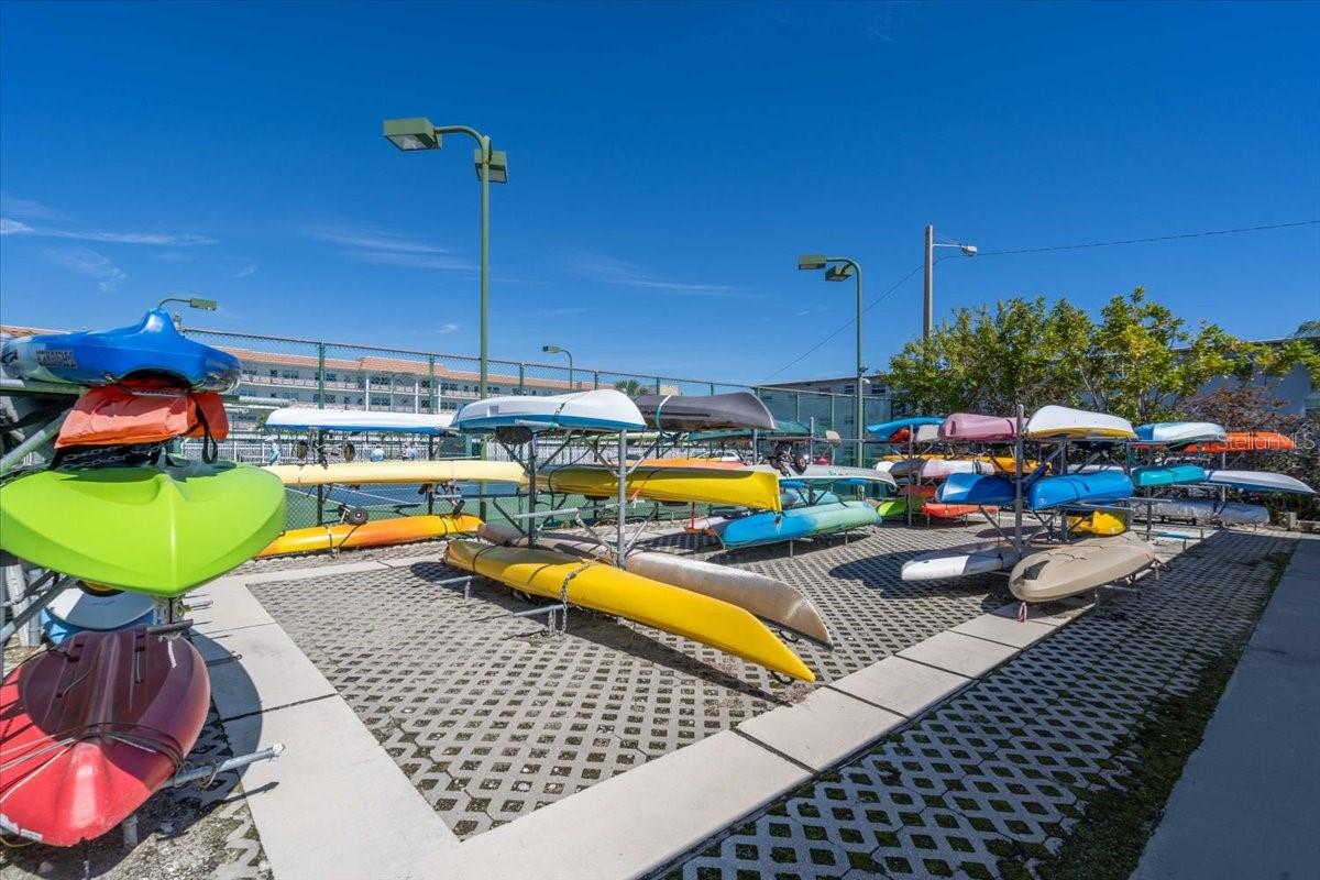 kayak storage