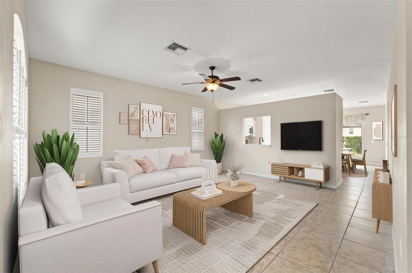 “Cozy up in the family room.”