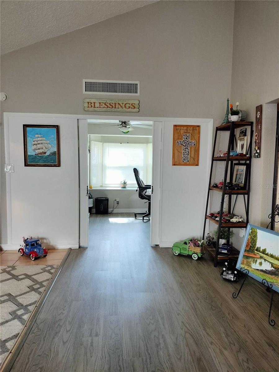 Living room looking at Bonus Room