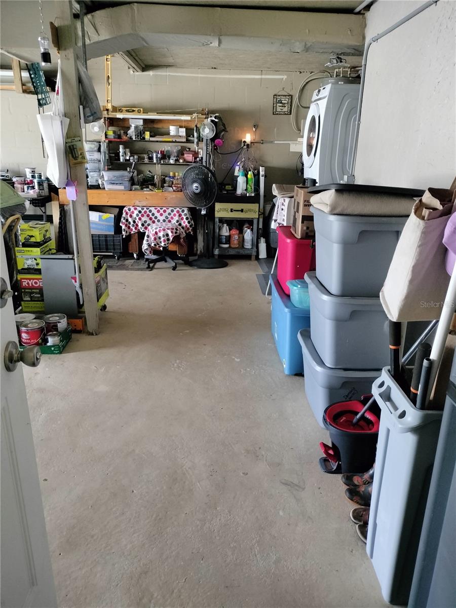 Entrance to garage