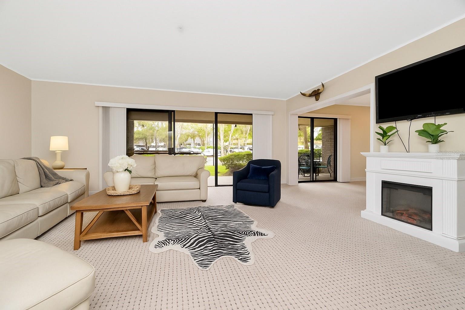 Living Room Virtually Staged