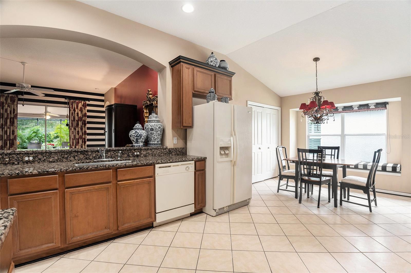 Kitchen Open to Family Rm