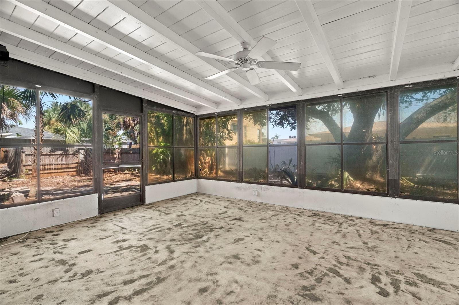 Screened in back porch