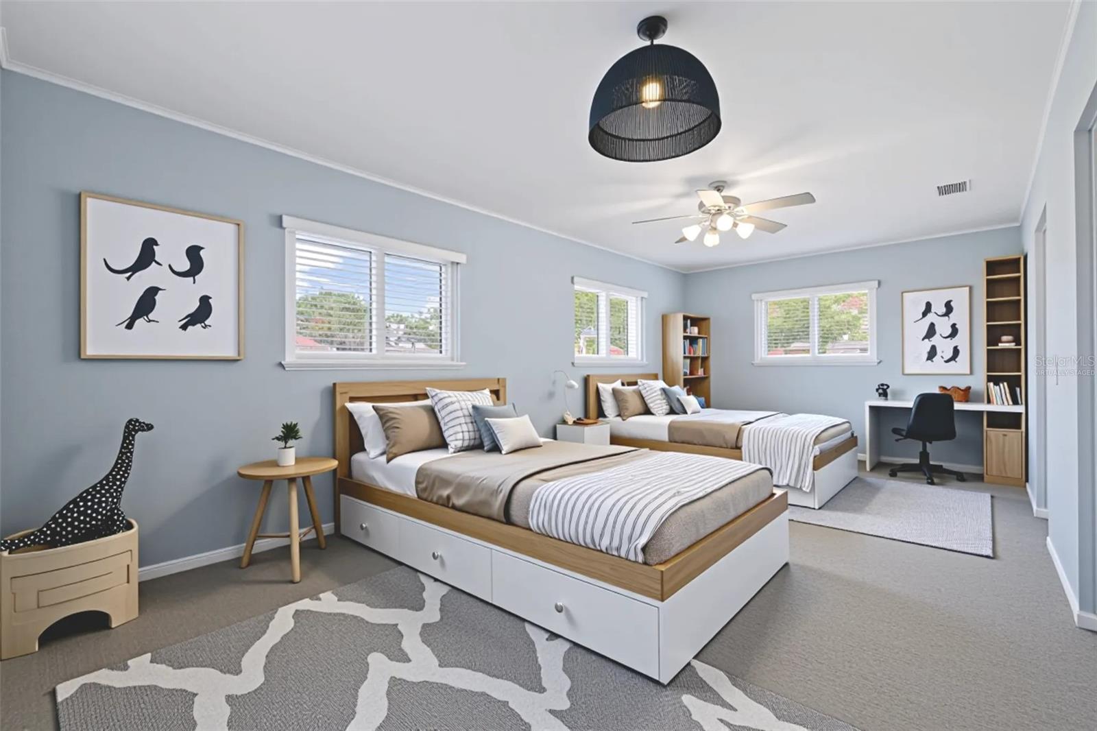 2nd Bedroom Virtually staged