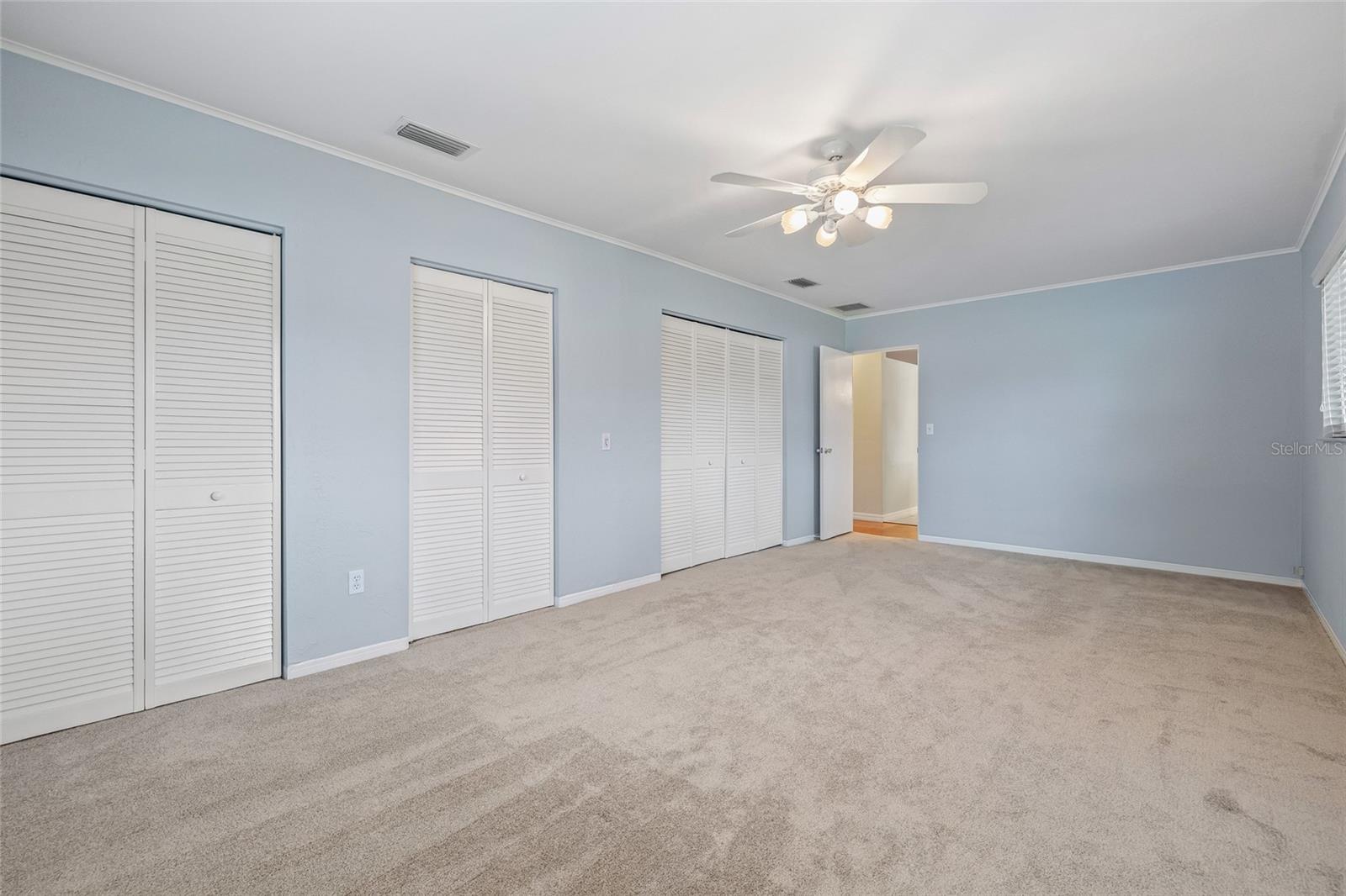 2nd bedroom with built in closets