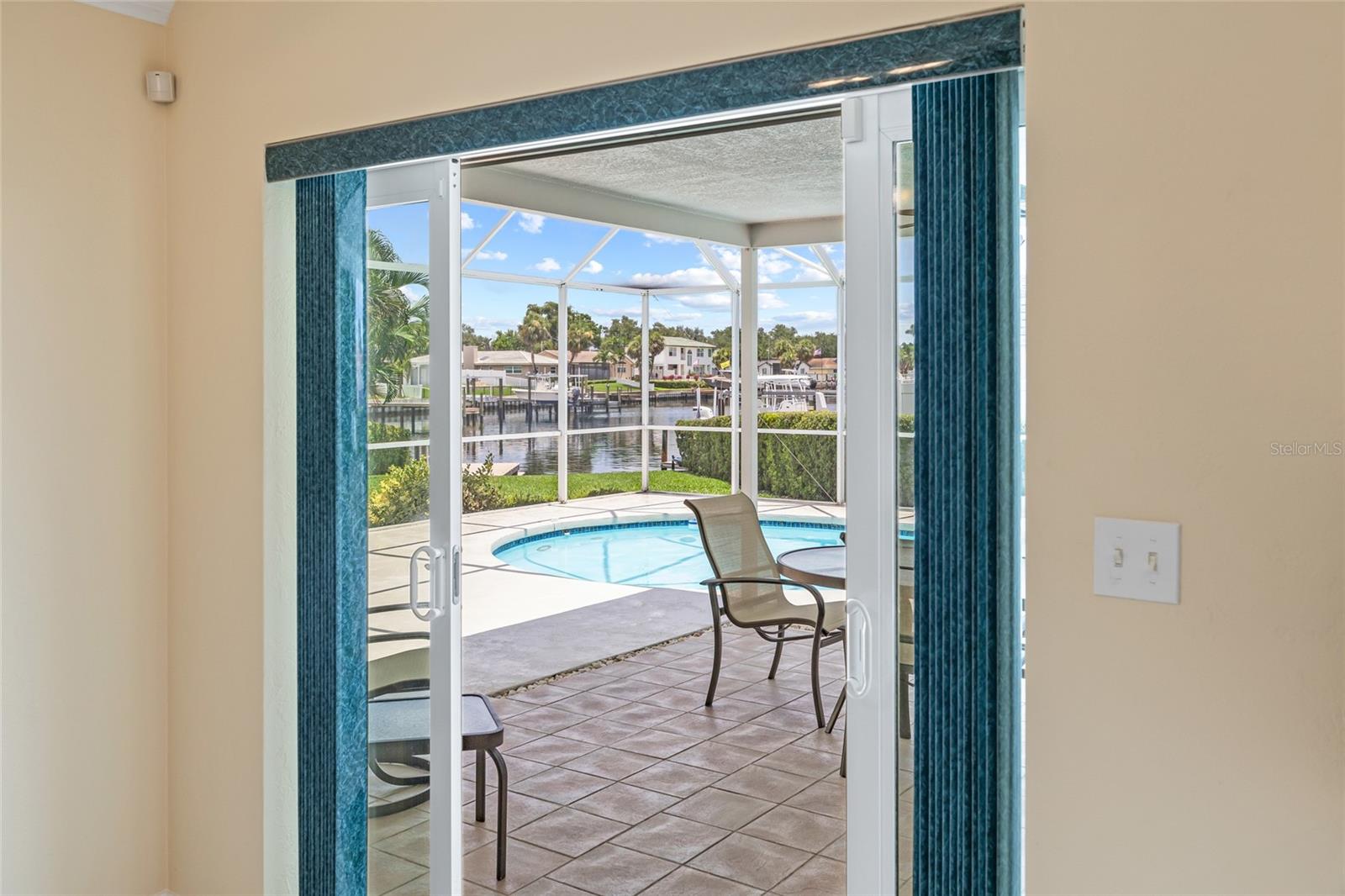 Dining to outside patio area