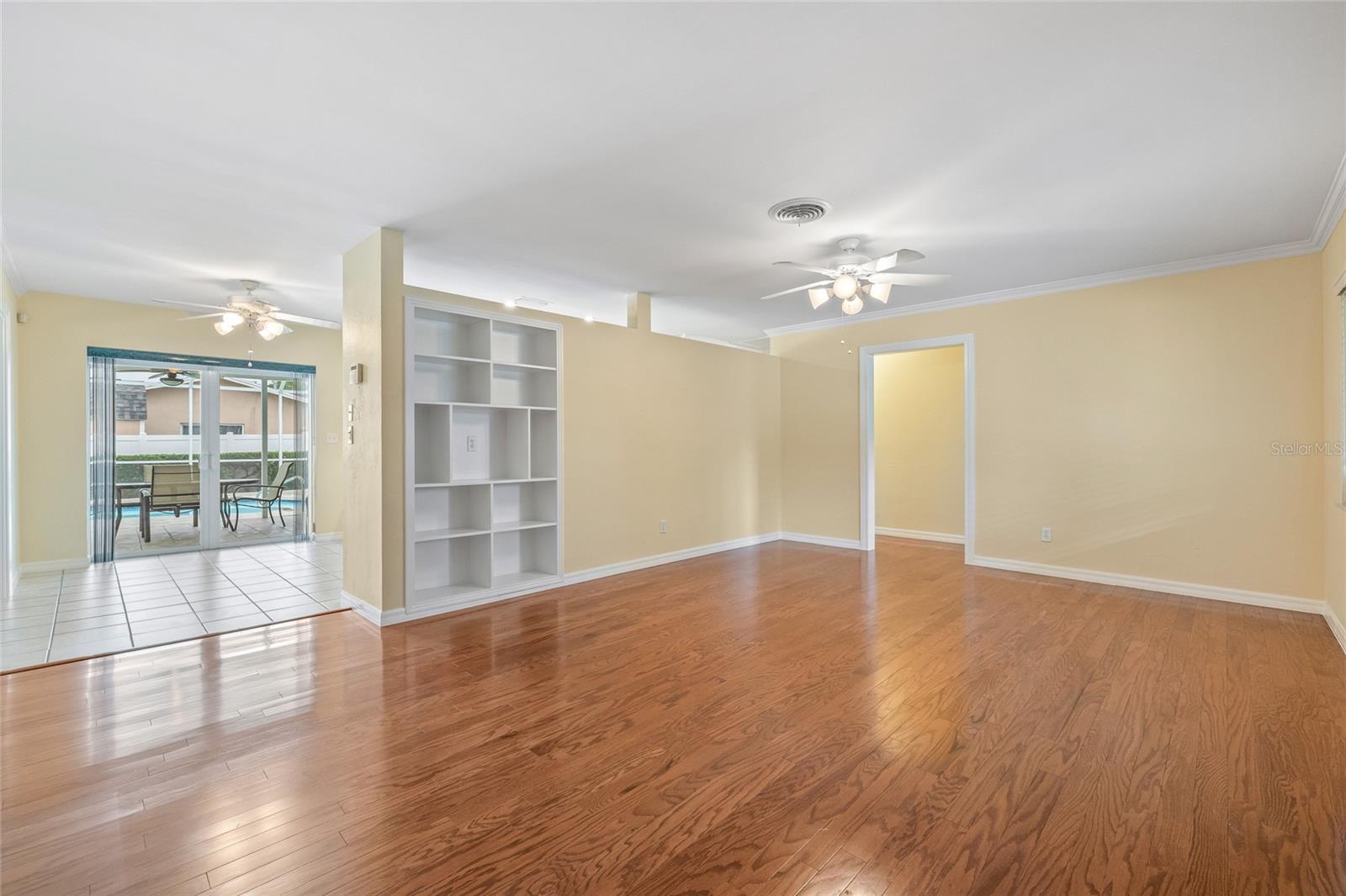 Living room from front door