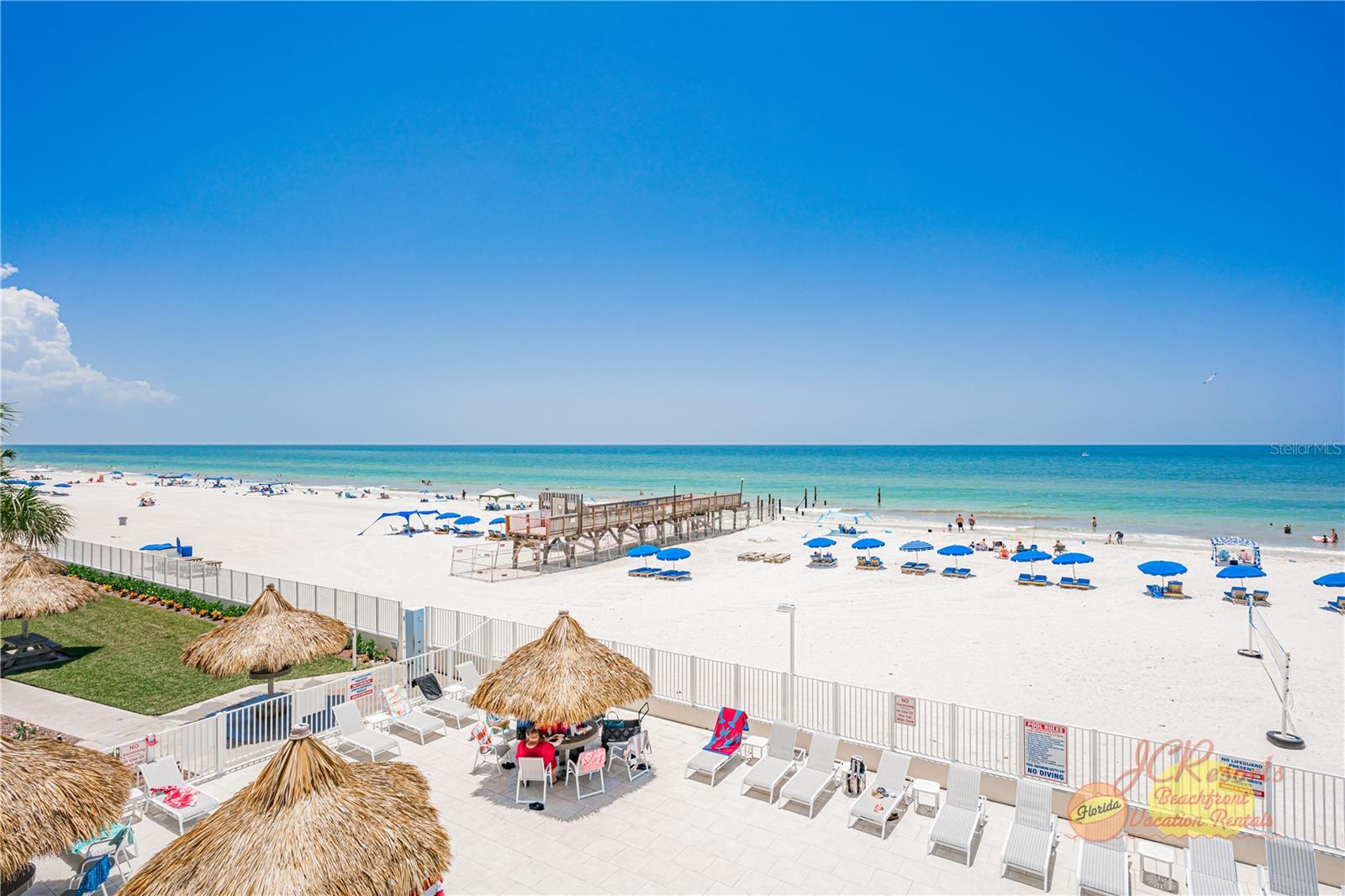 Beautiful, busy beach in July