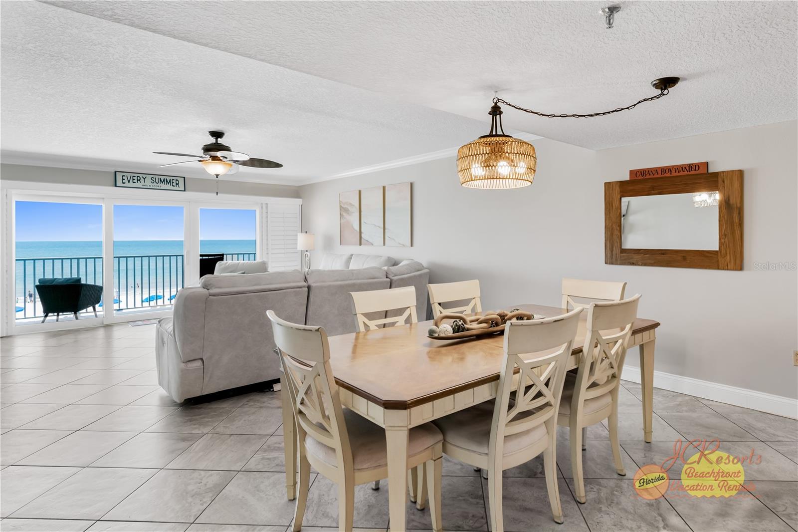 Dining and living area