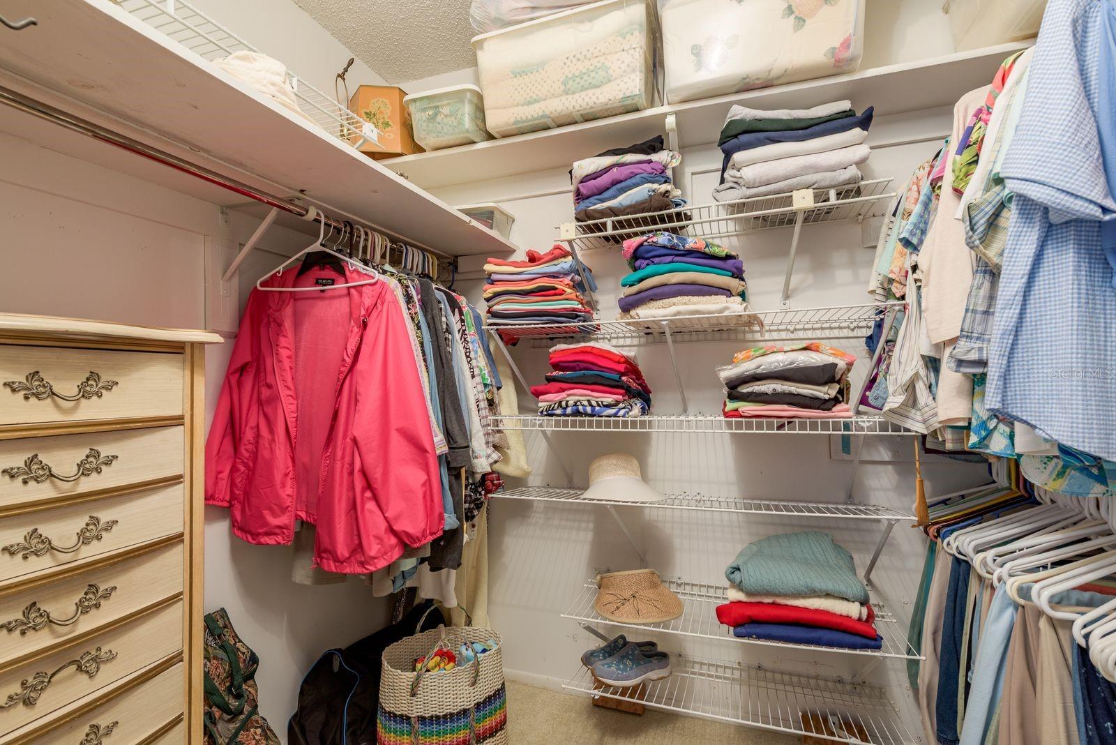 Walk in closet off primary