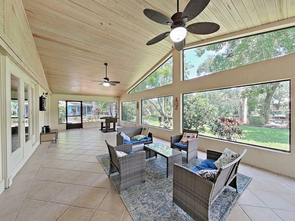 Large Screened Porch with River Views