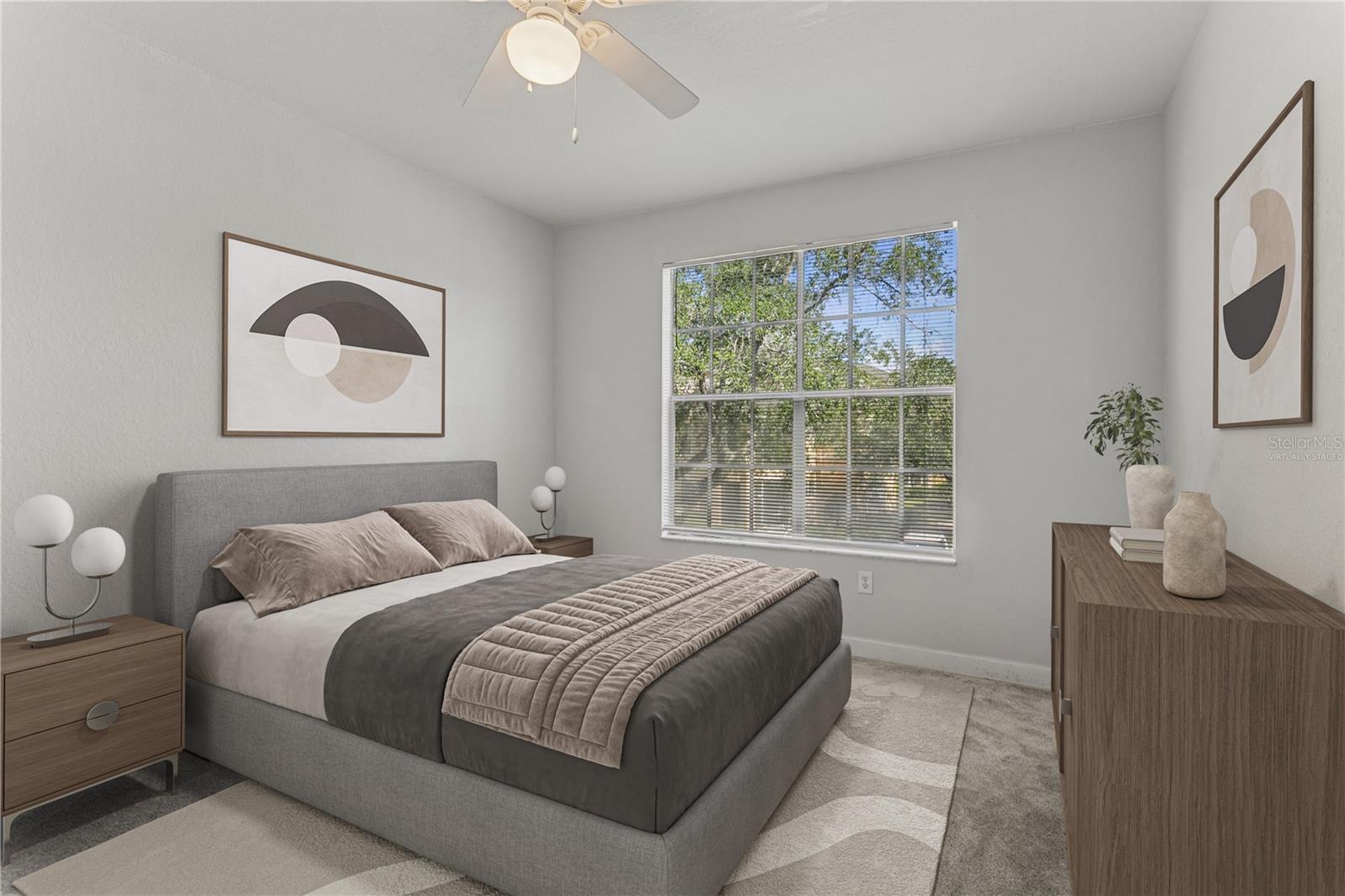 Bedroom 1 (virtually staged)
