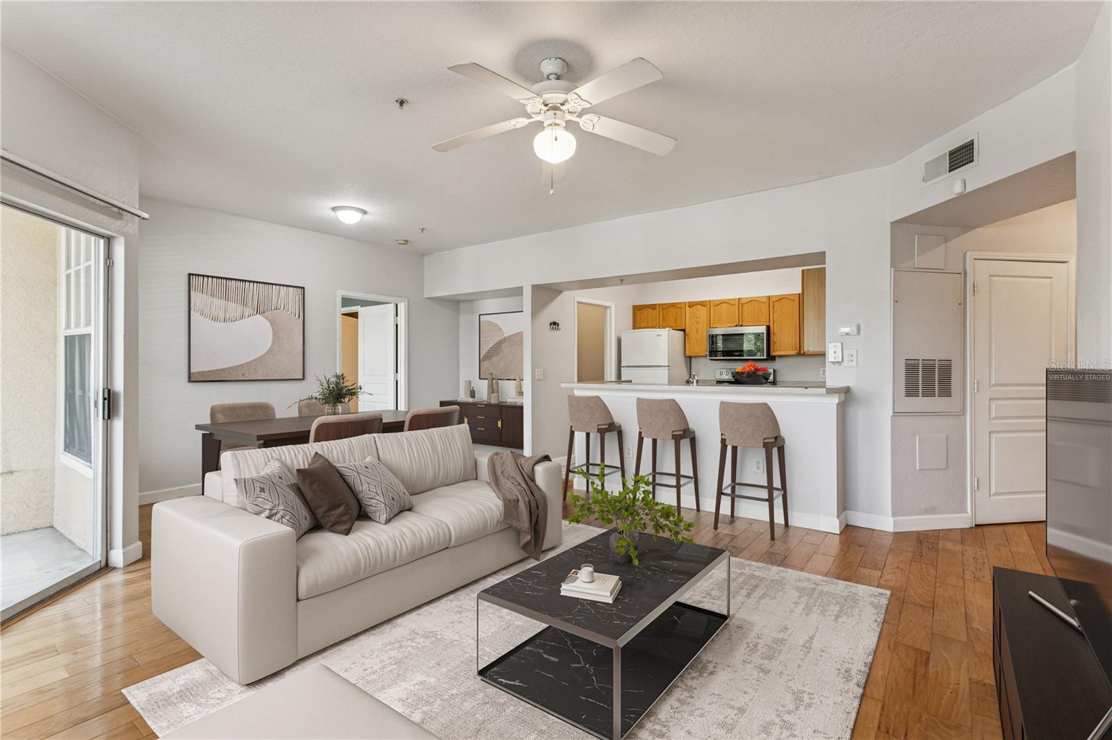 Living Area (virtually staged)