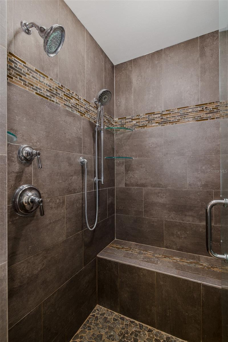 Large walk in shower