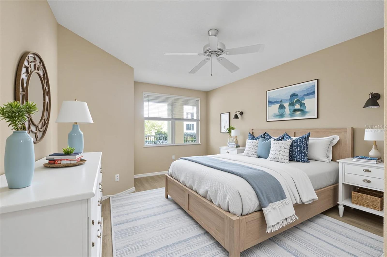 Second bedroom-Virtually staged.