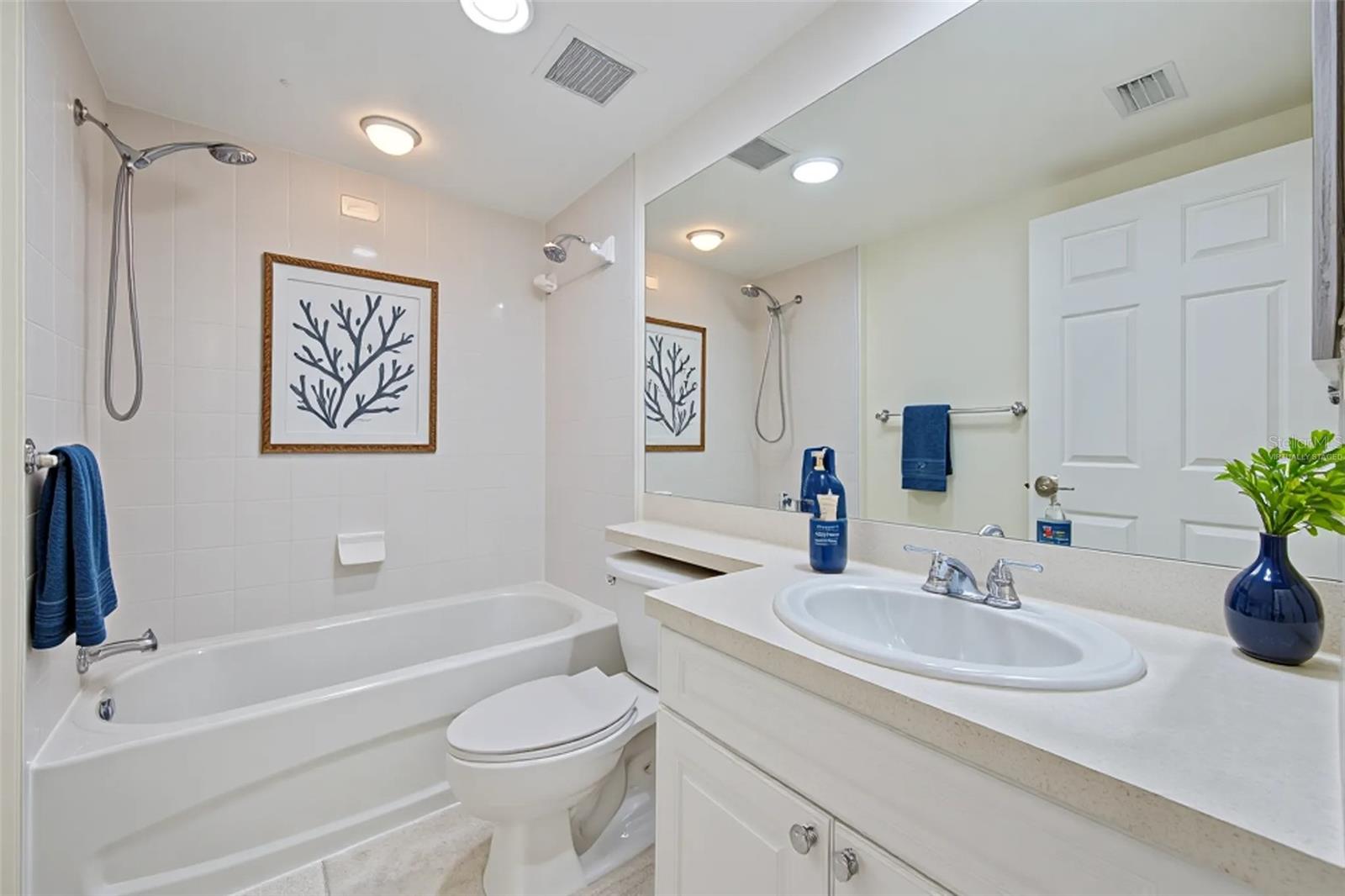 Guest bathroom-Virtually staged.