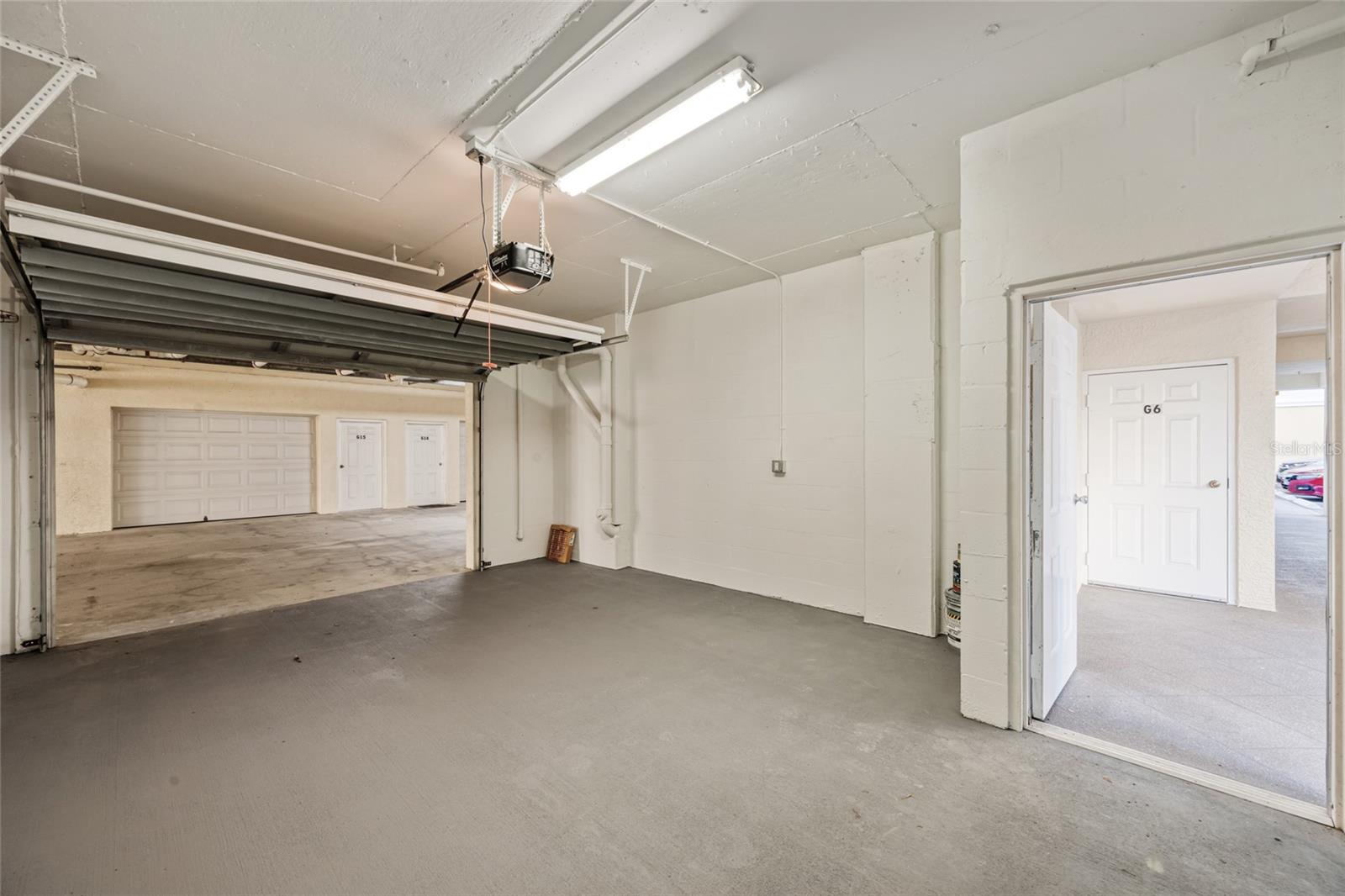 Oversized under building garage equipped with electric. Easy in and out.
