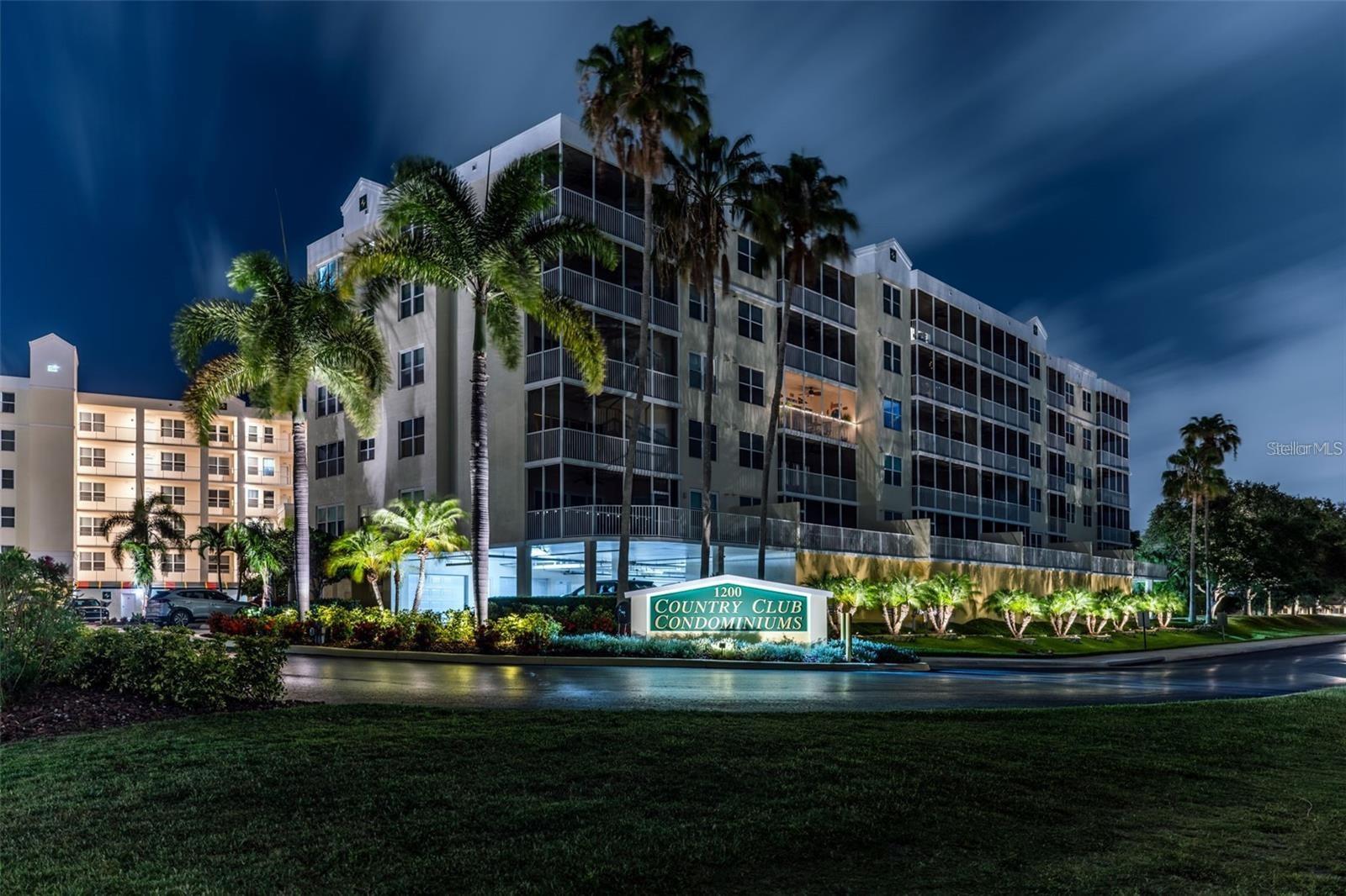 The beauty of Country Club at night. True resort style living.