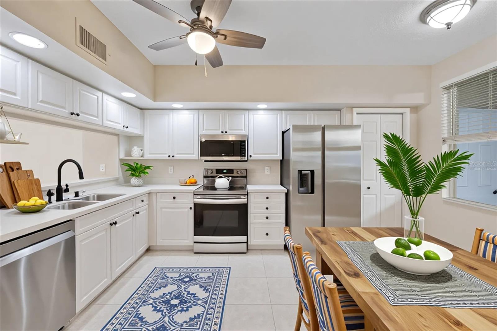 Eat in kitchen- virtually staged.