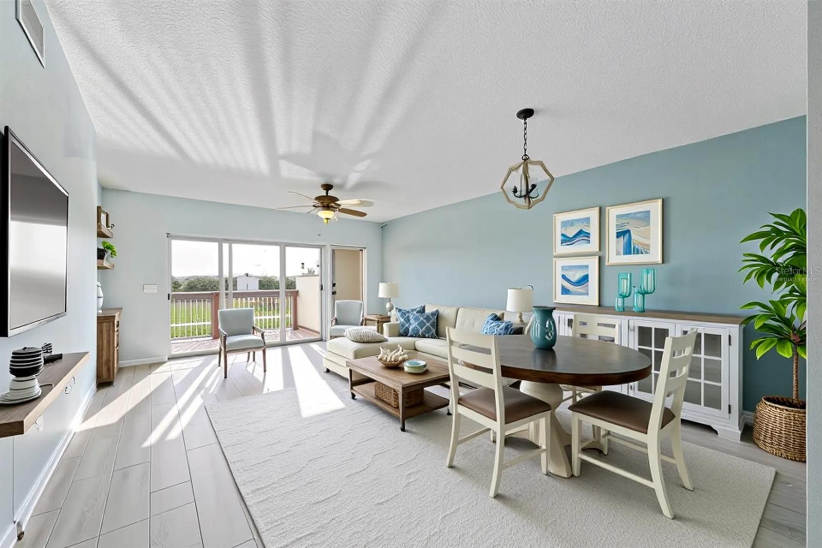 Living room & Dining Room Virtually staged.