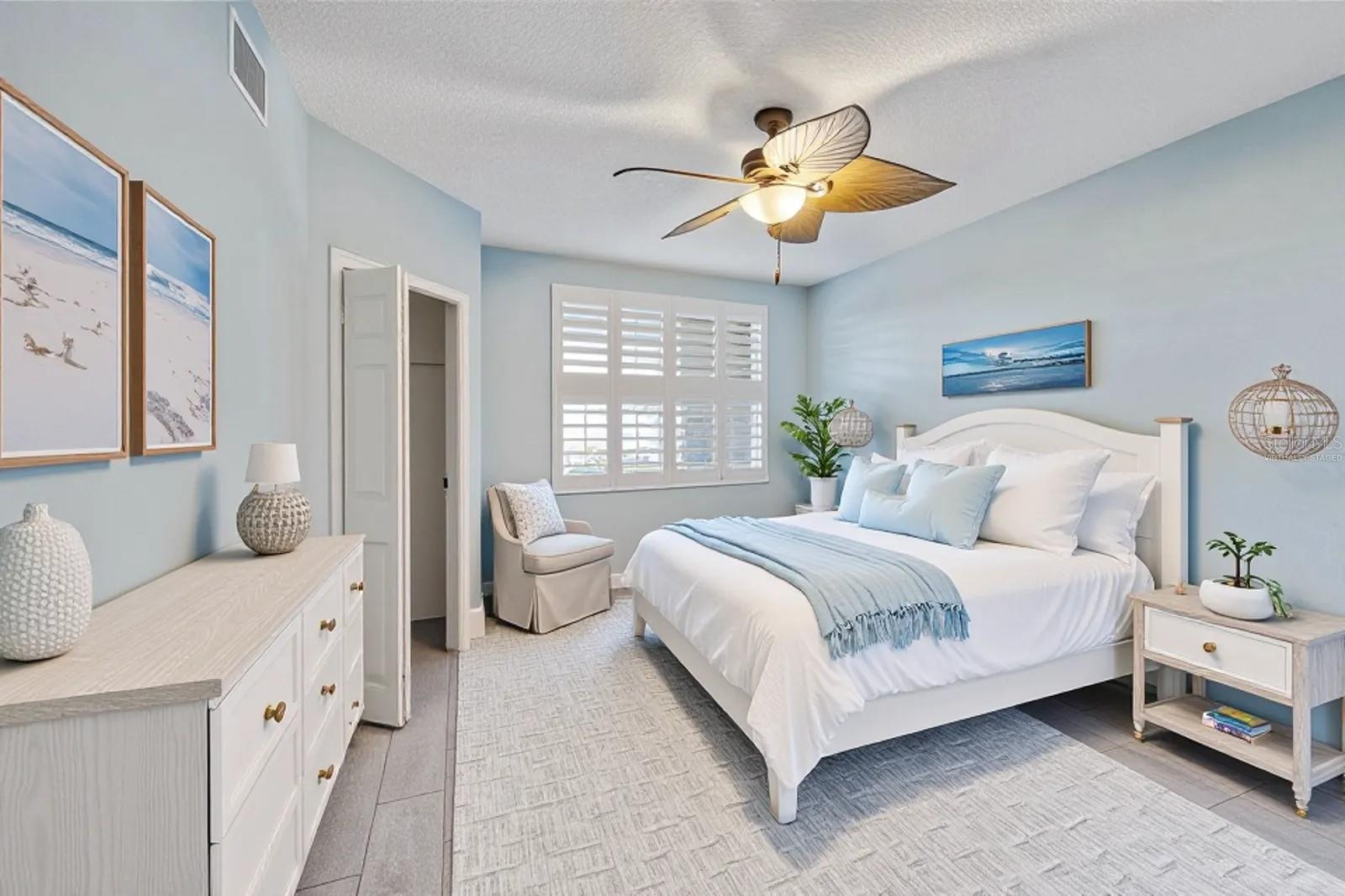 Guest bedroom Virtually staged.