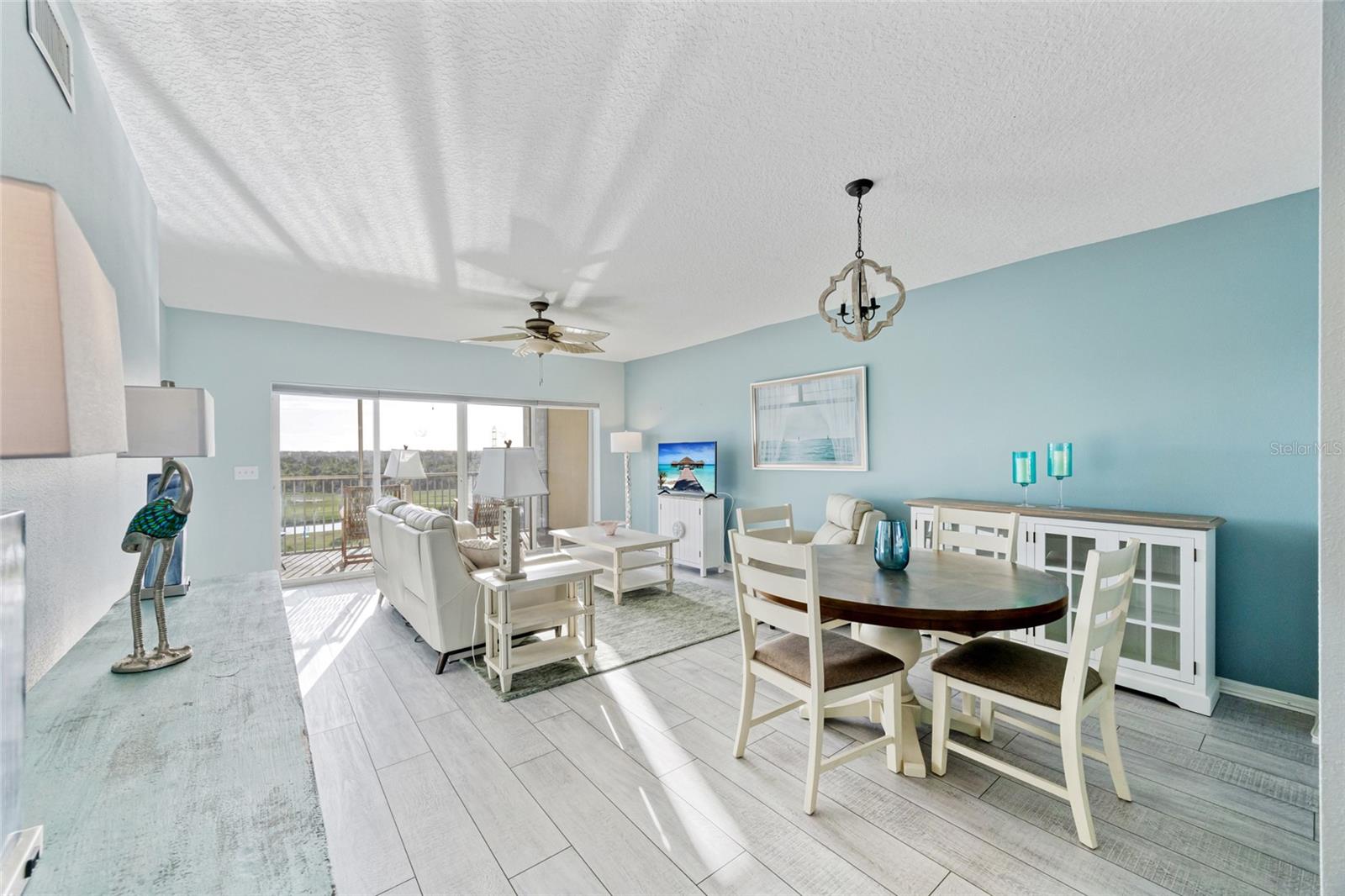 Dining and Living Rooms.