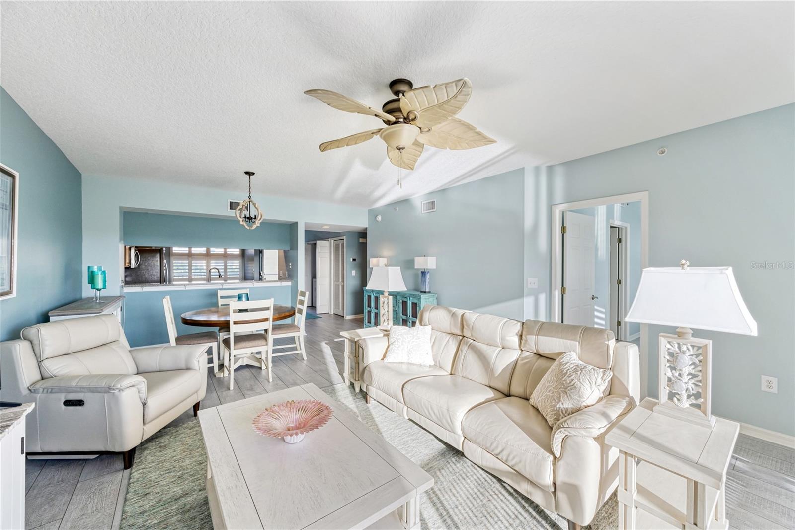 Dining and Living Rooms.