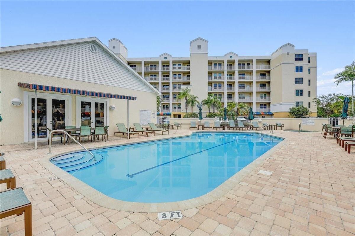 Heated pool.