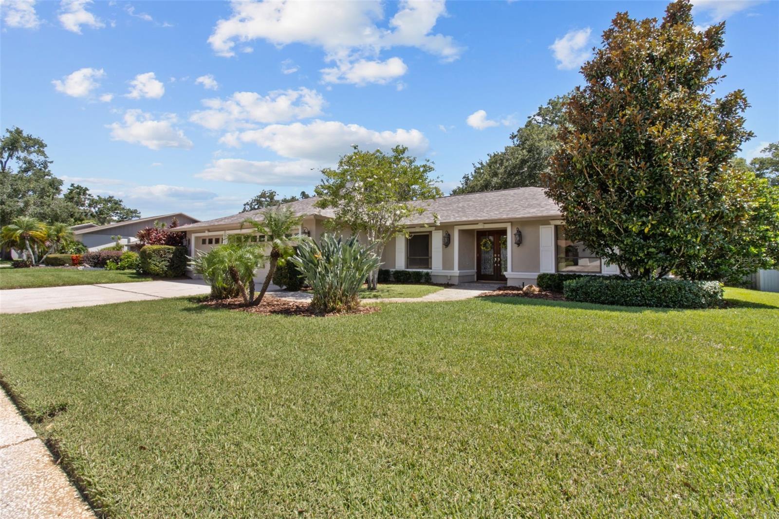 Beautifully Landscaped Front Yard
