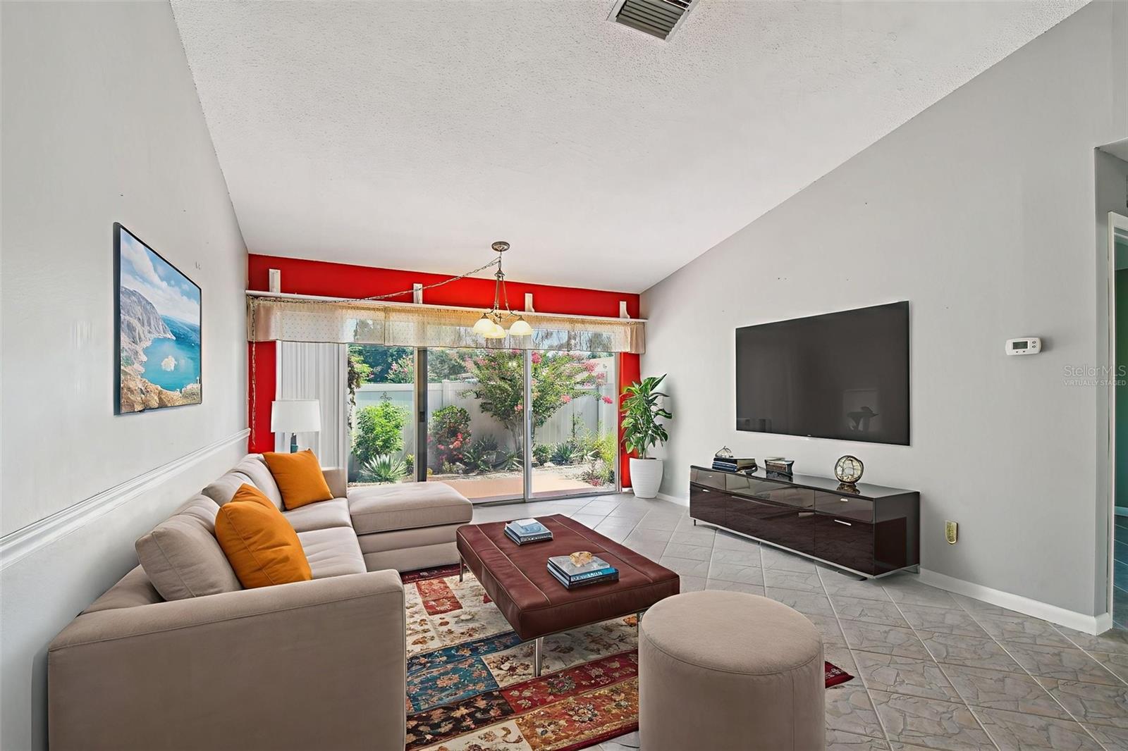 Virtually Staged Main Living Room