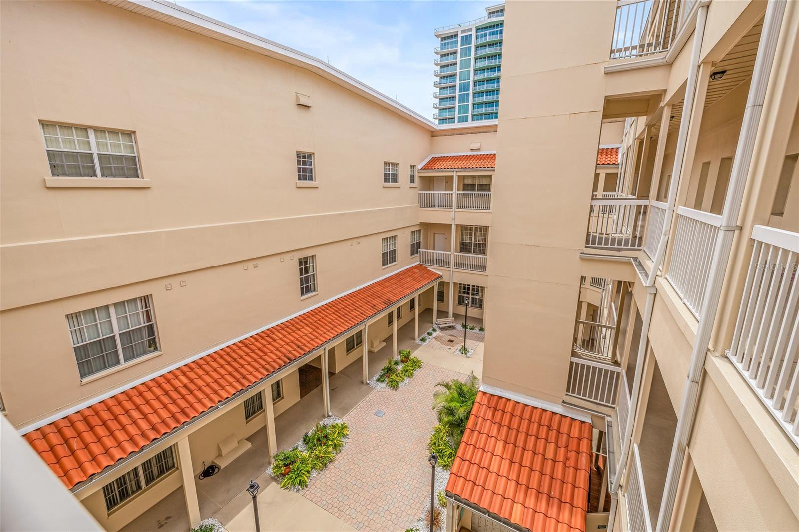Ariel View of the Courtyard