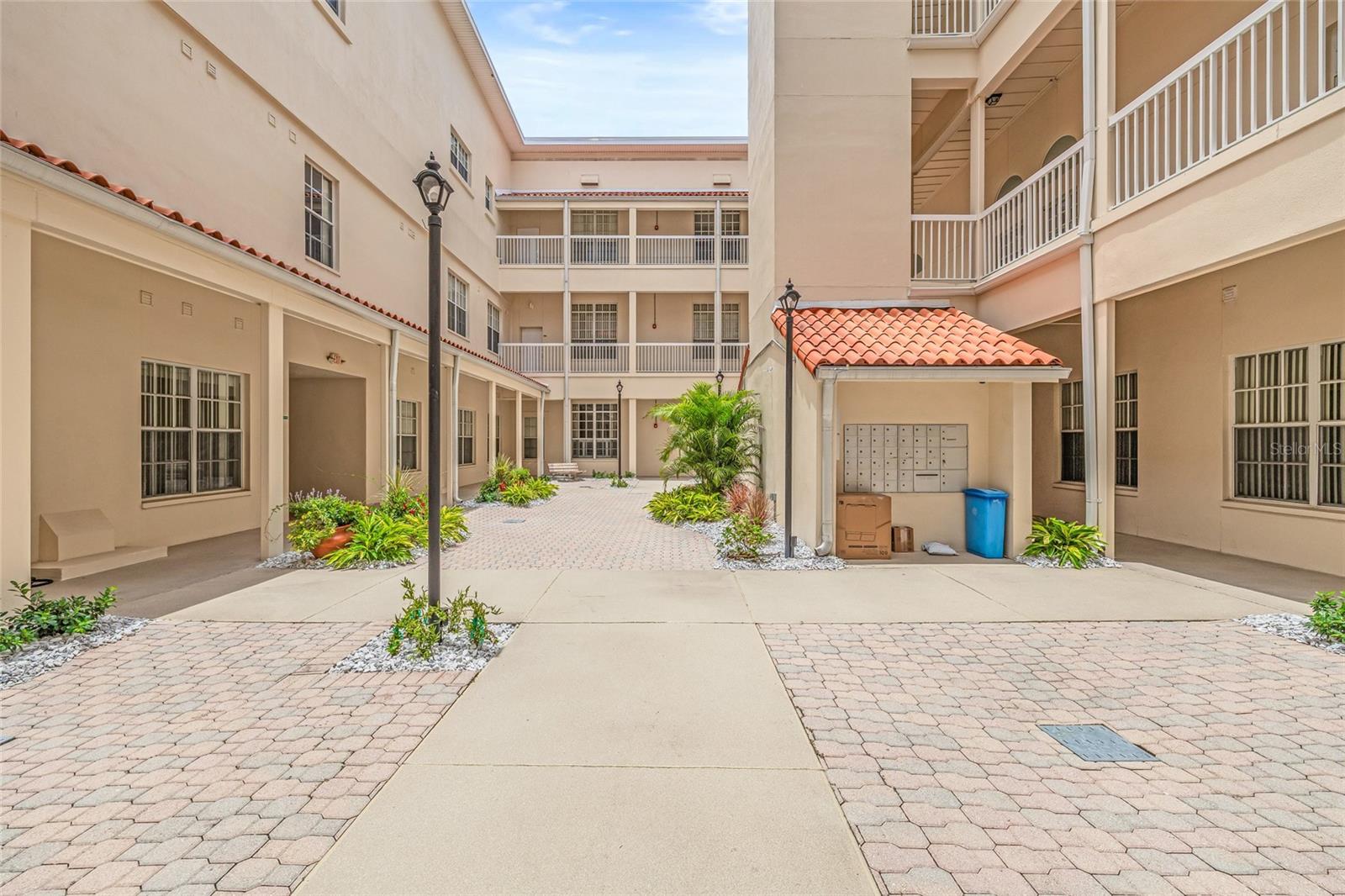 The Courtyard has gorgeous Pavers