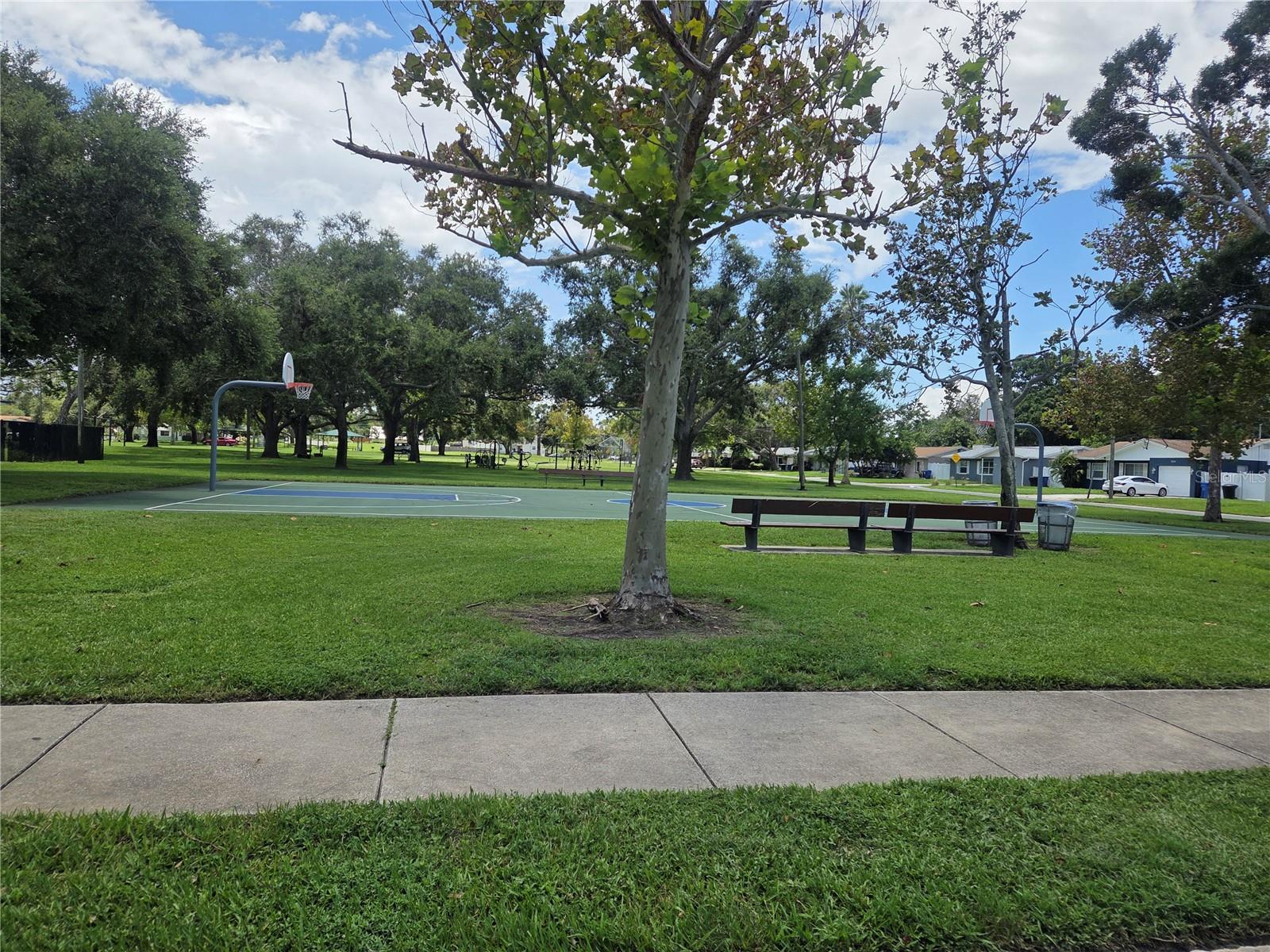 Kiwanis Park Basketball and workout station