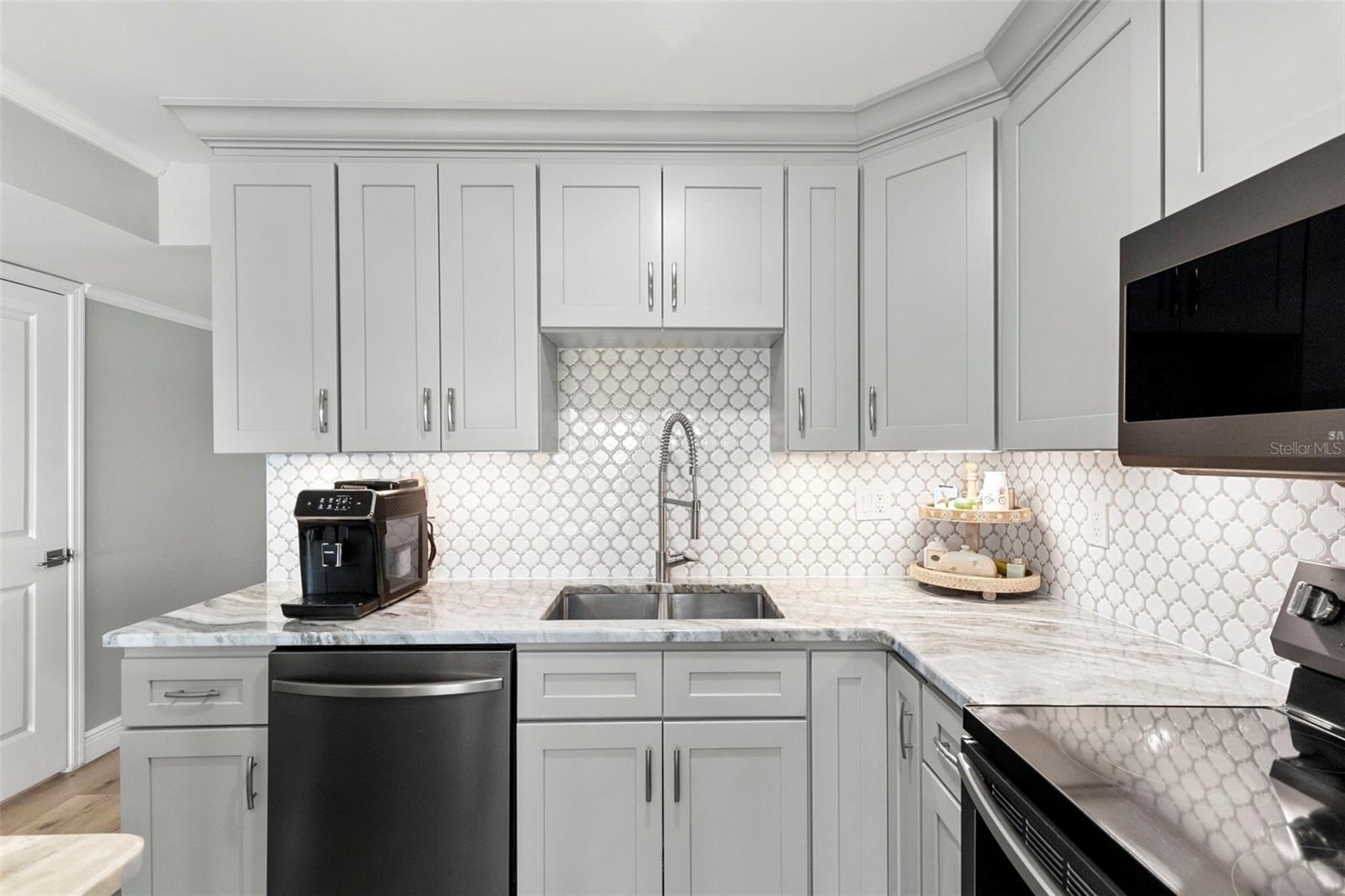 Beautiful artisan backsplash