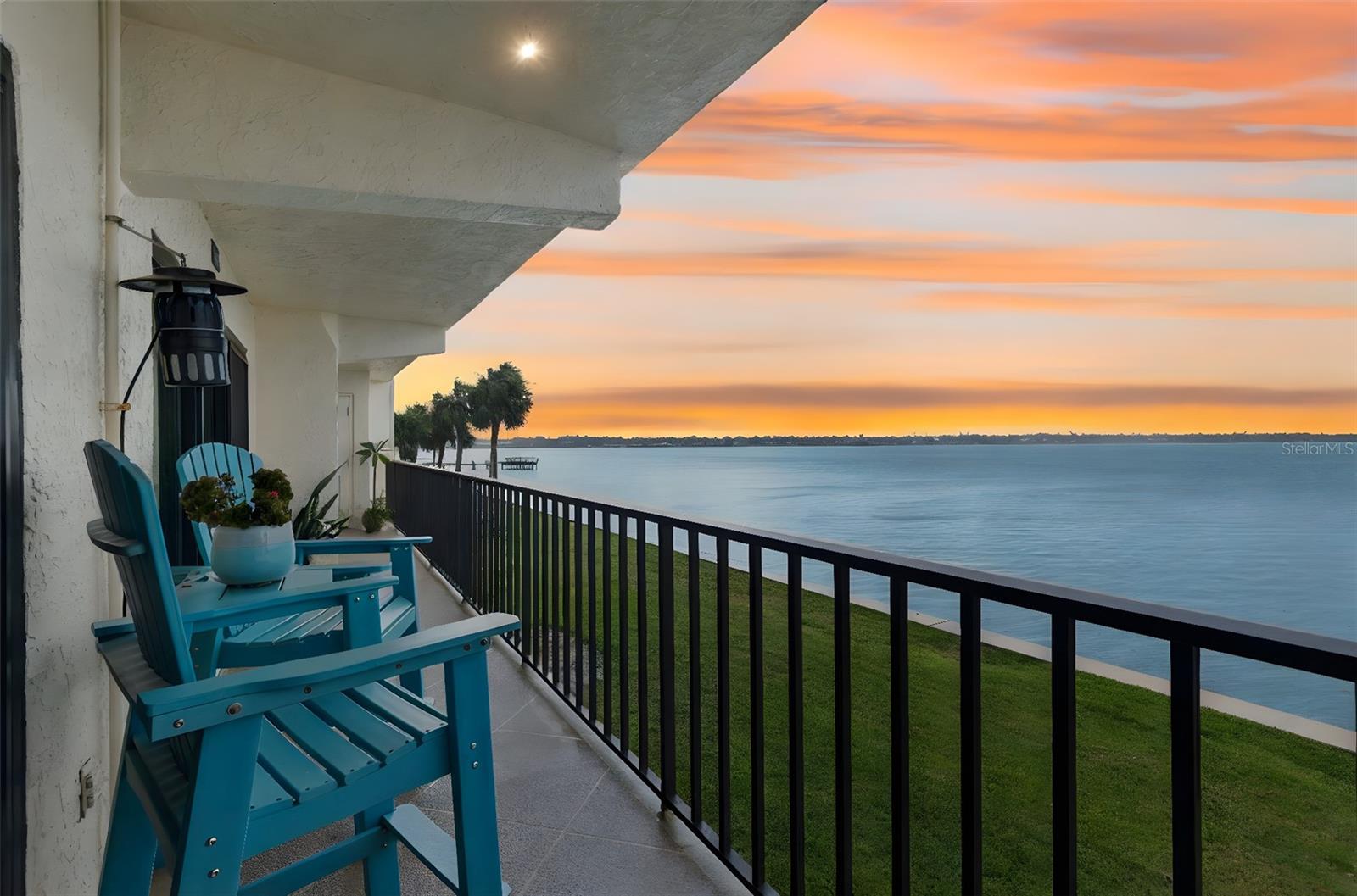 Serene water views from your Balcony