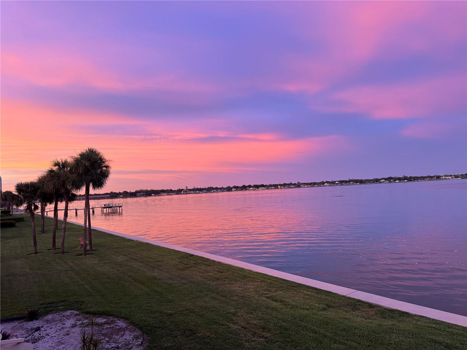 Gorgeous colorful sky views from Balcony