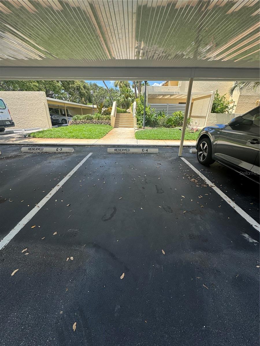 Assigned covered Parking # E4