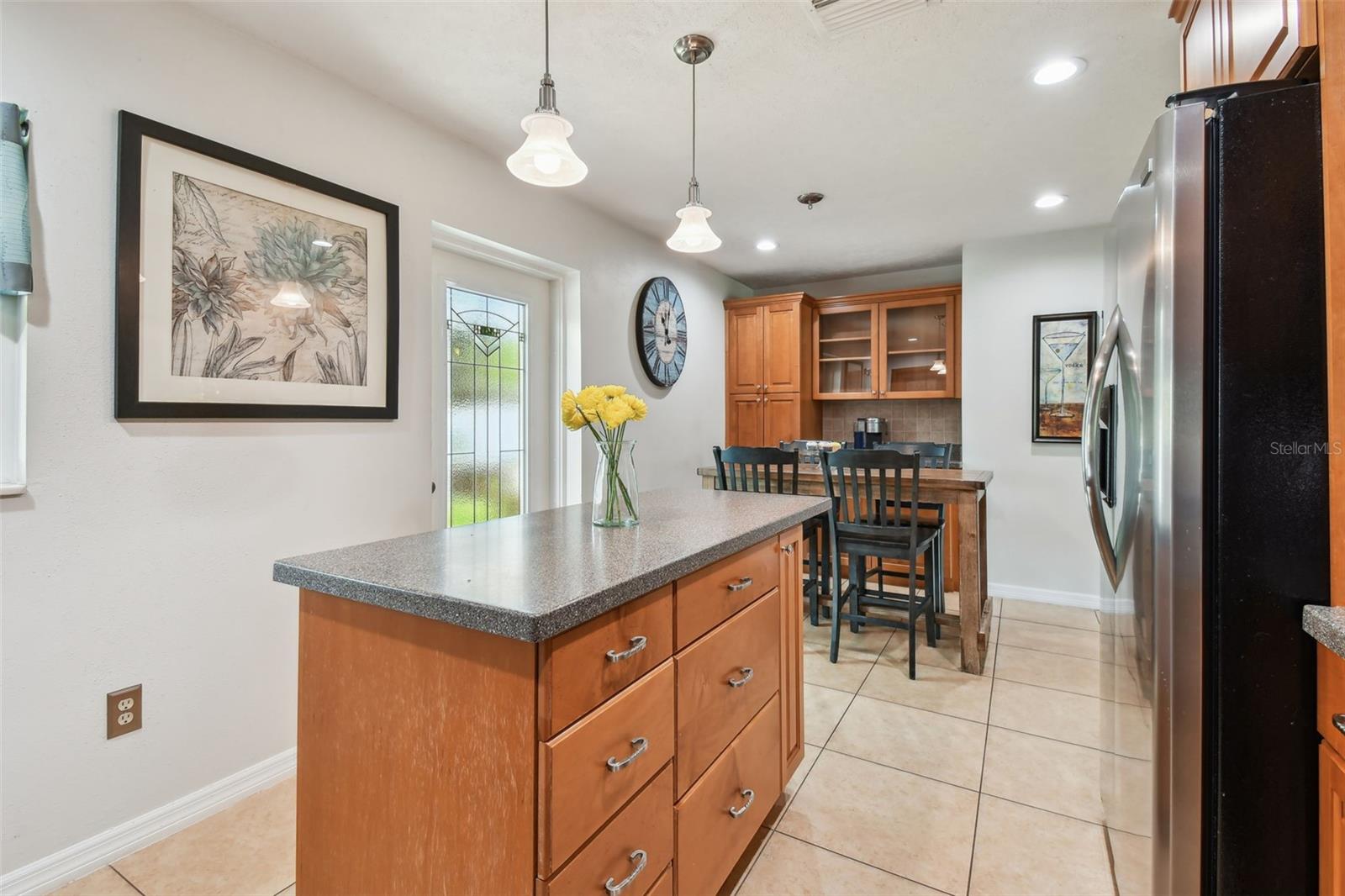 Lots of natural light in the kitchen