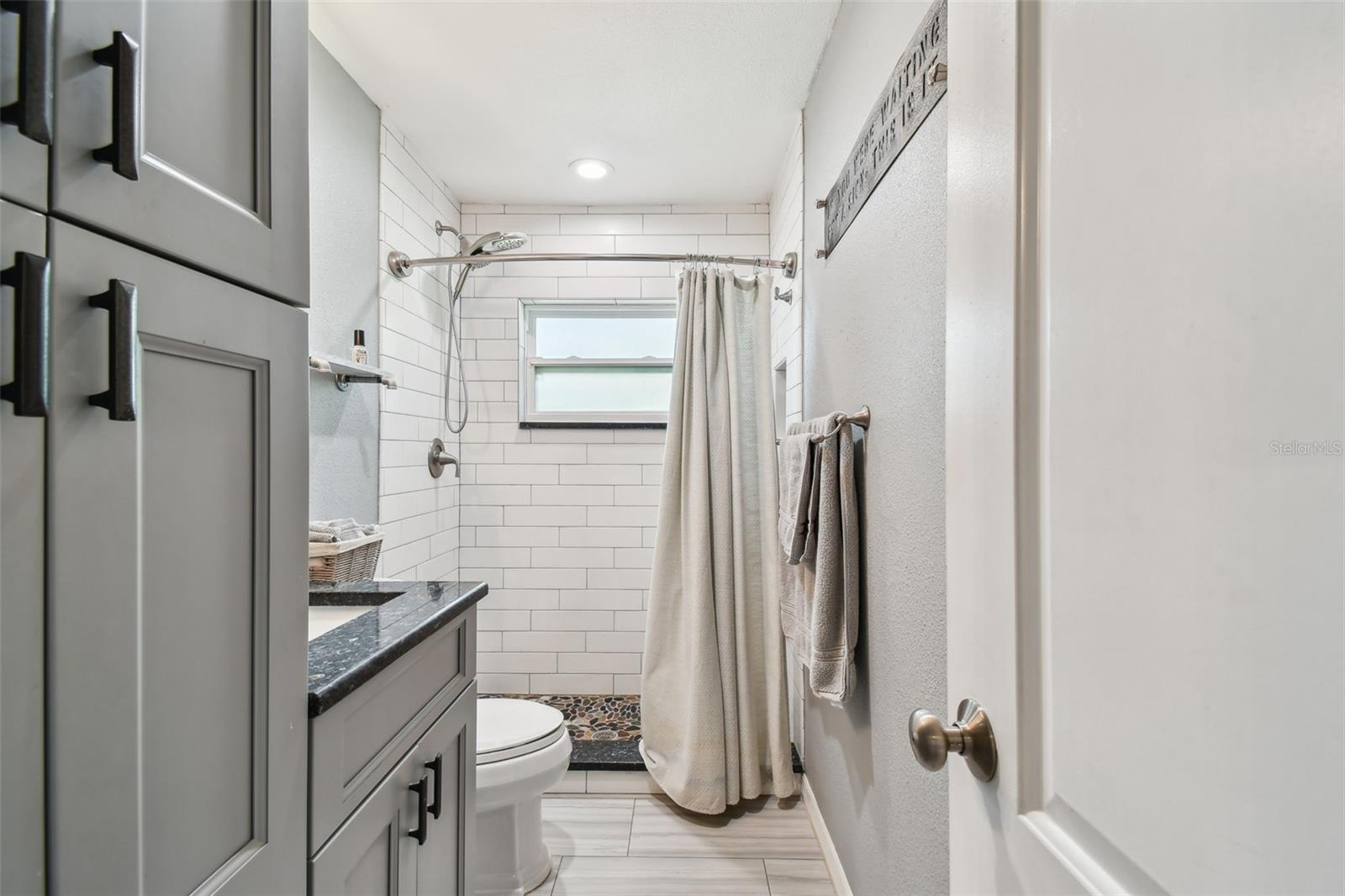 Bathroom with sleek design