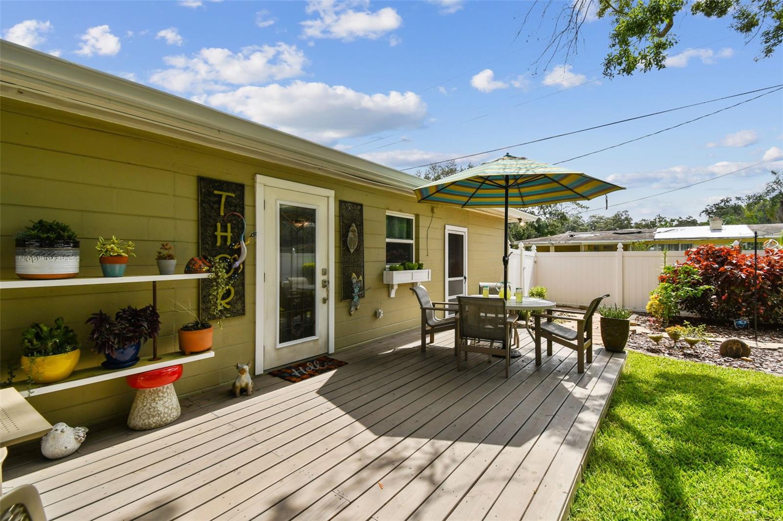 Backyard deck